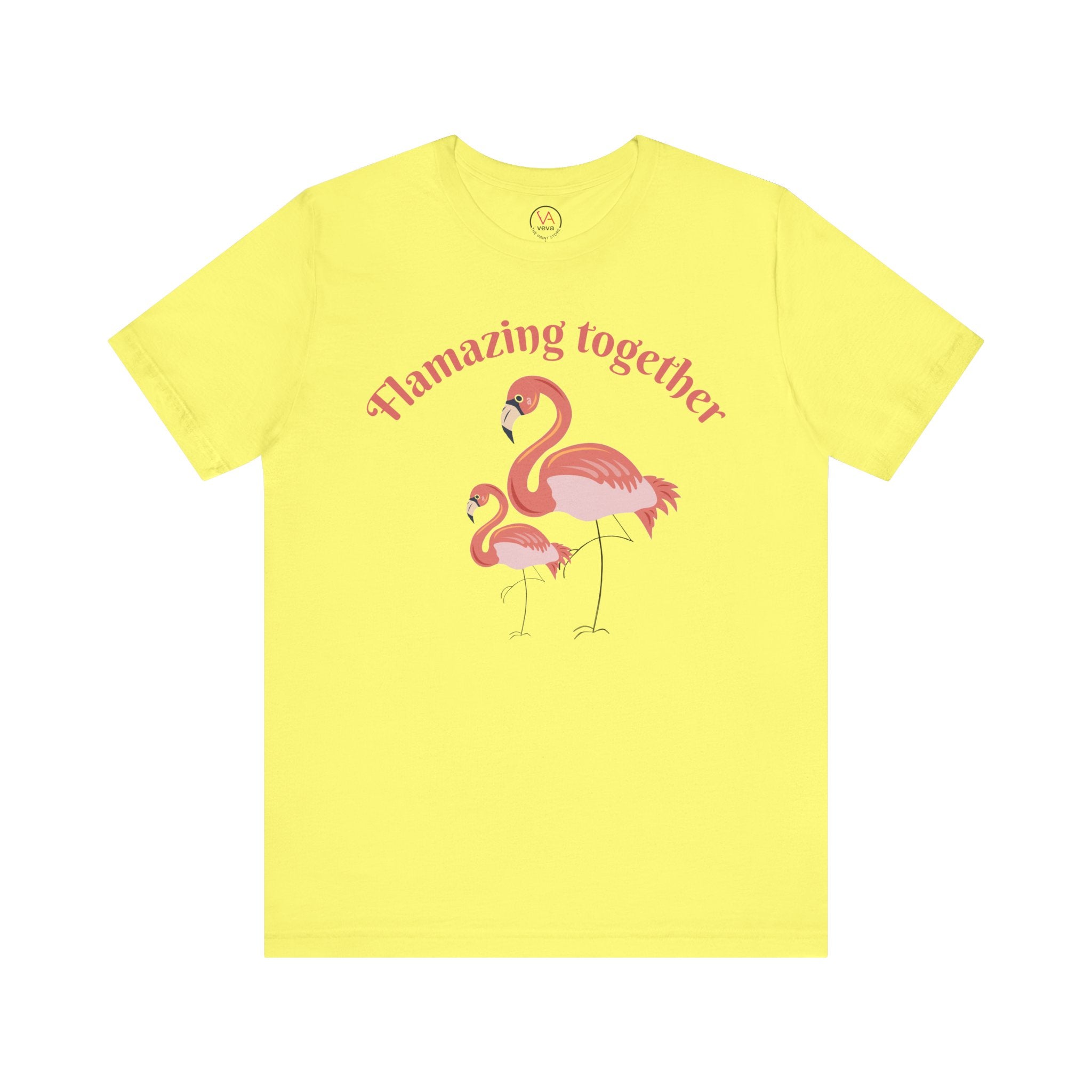 Flamingo Printed Unisex 100% Cotton T-Shirt