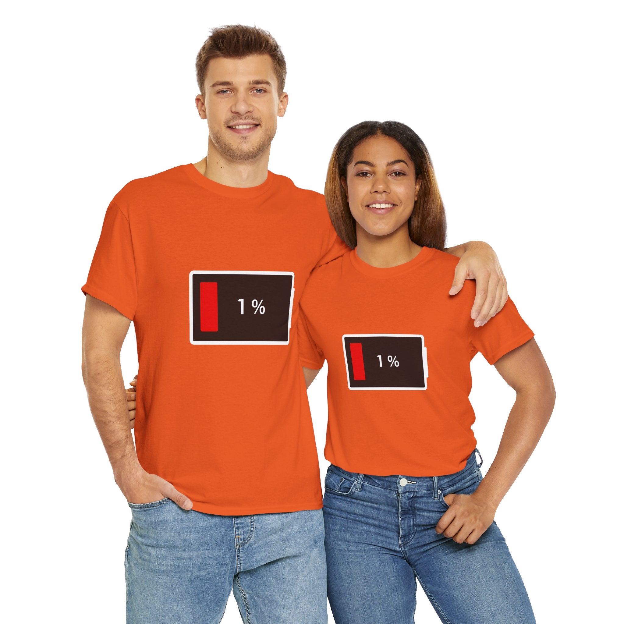 Low Battery Icon Unisex Cotton T-Shirt
