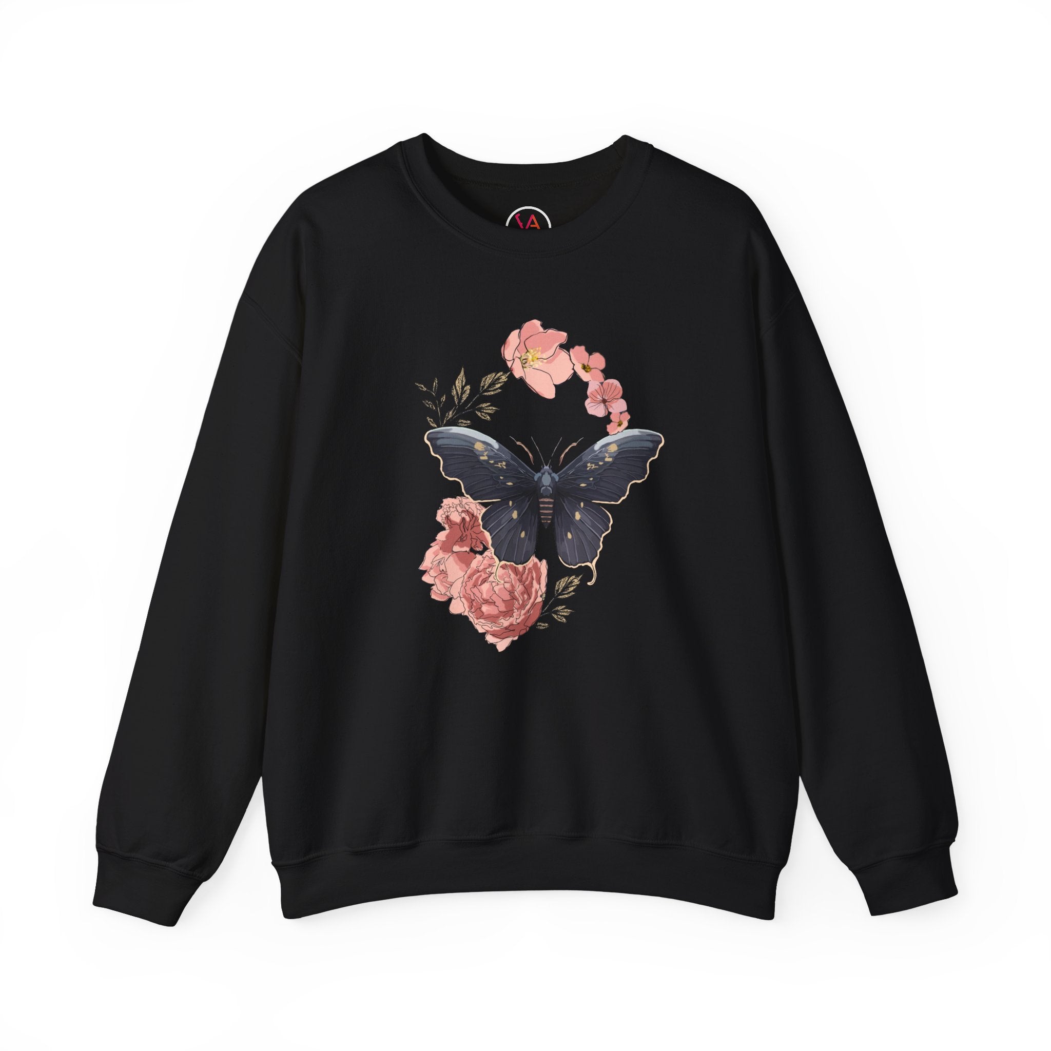 Cozy Unisex  Butterfly Floral Sweatshirt