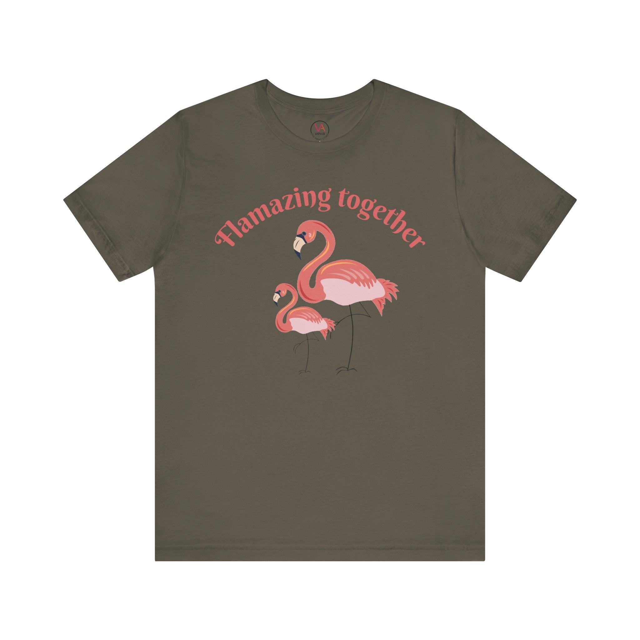 Flamingo Printed Unisex 100% Cotton T-Shirt