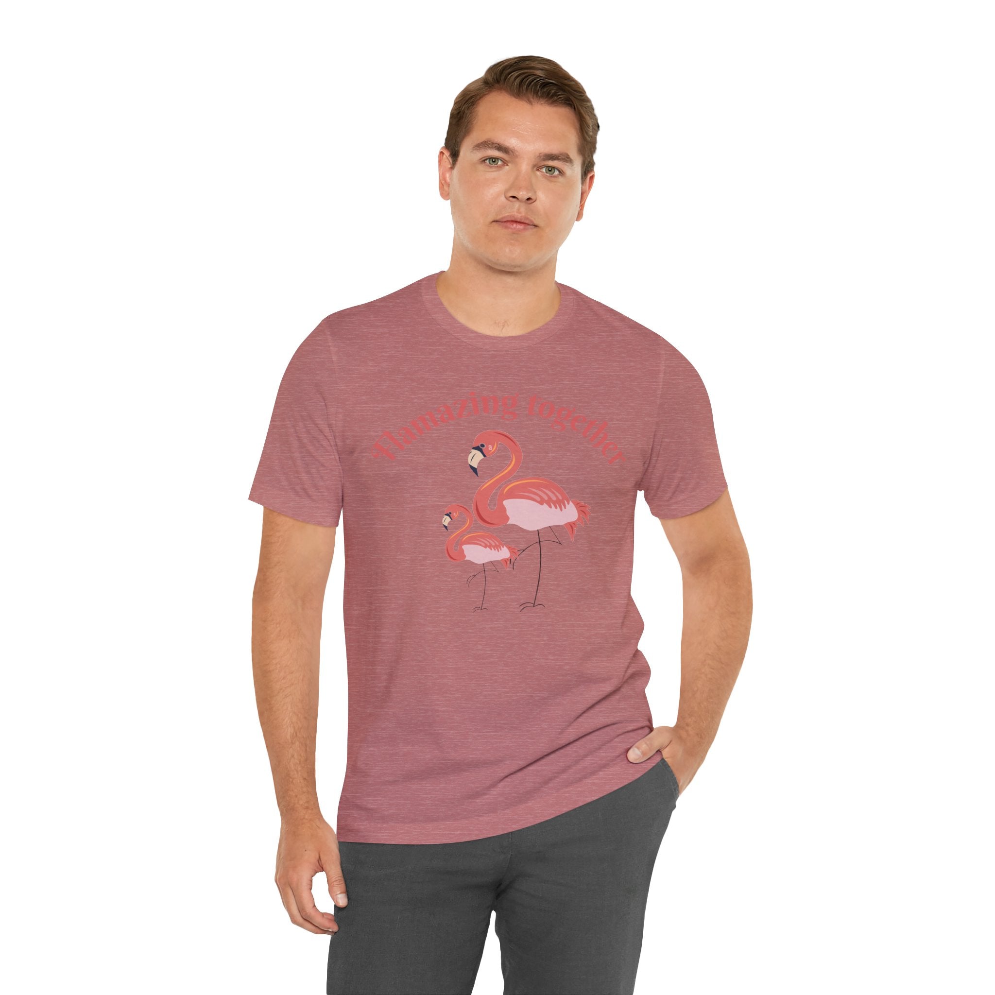 Flamingo Printed Unisex 100% Cotton T-Shirt