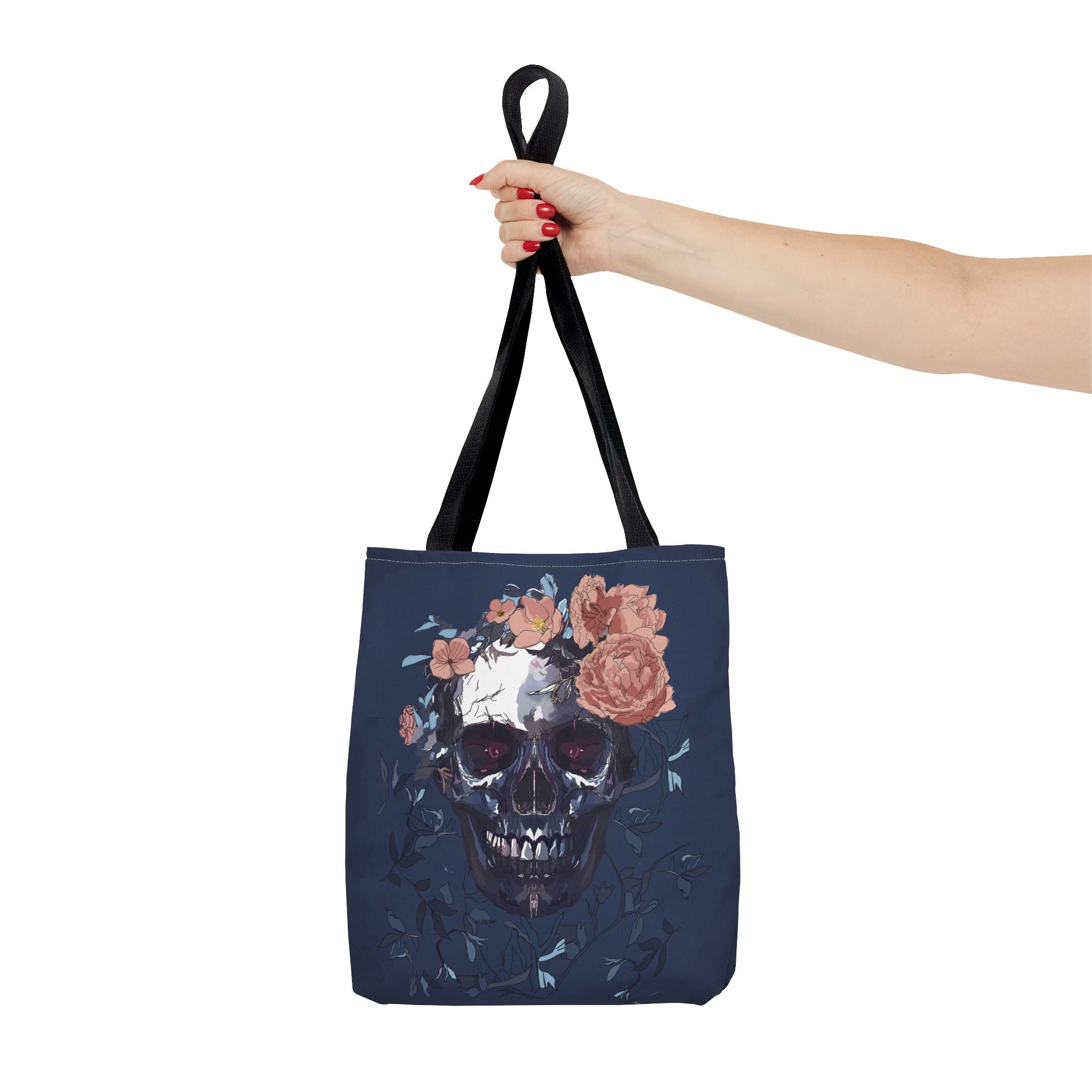 Haunted Skull Halloween Tote Bag