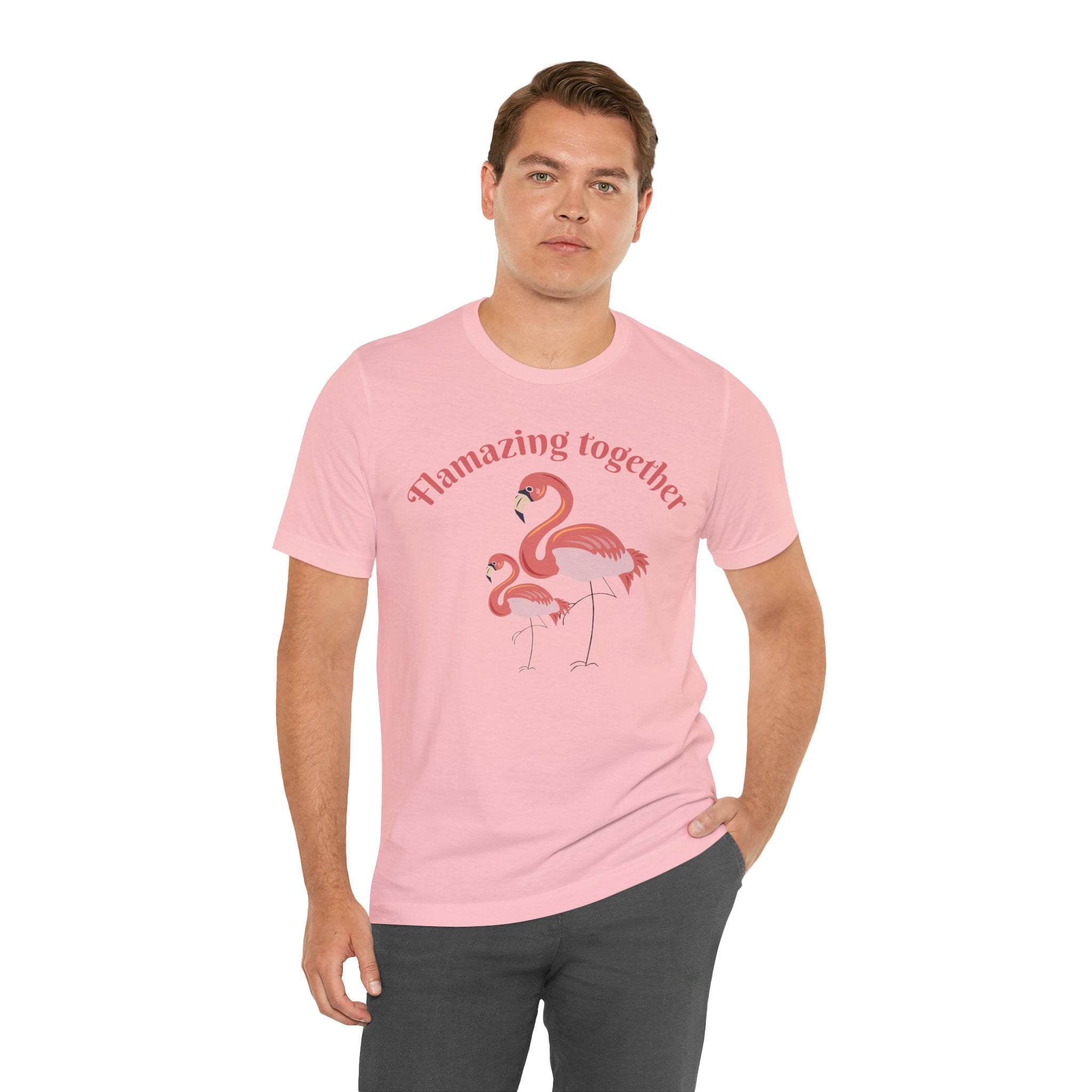 Flamingo Printed Unisex 100% Cotton T-Shirt