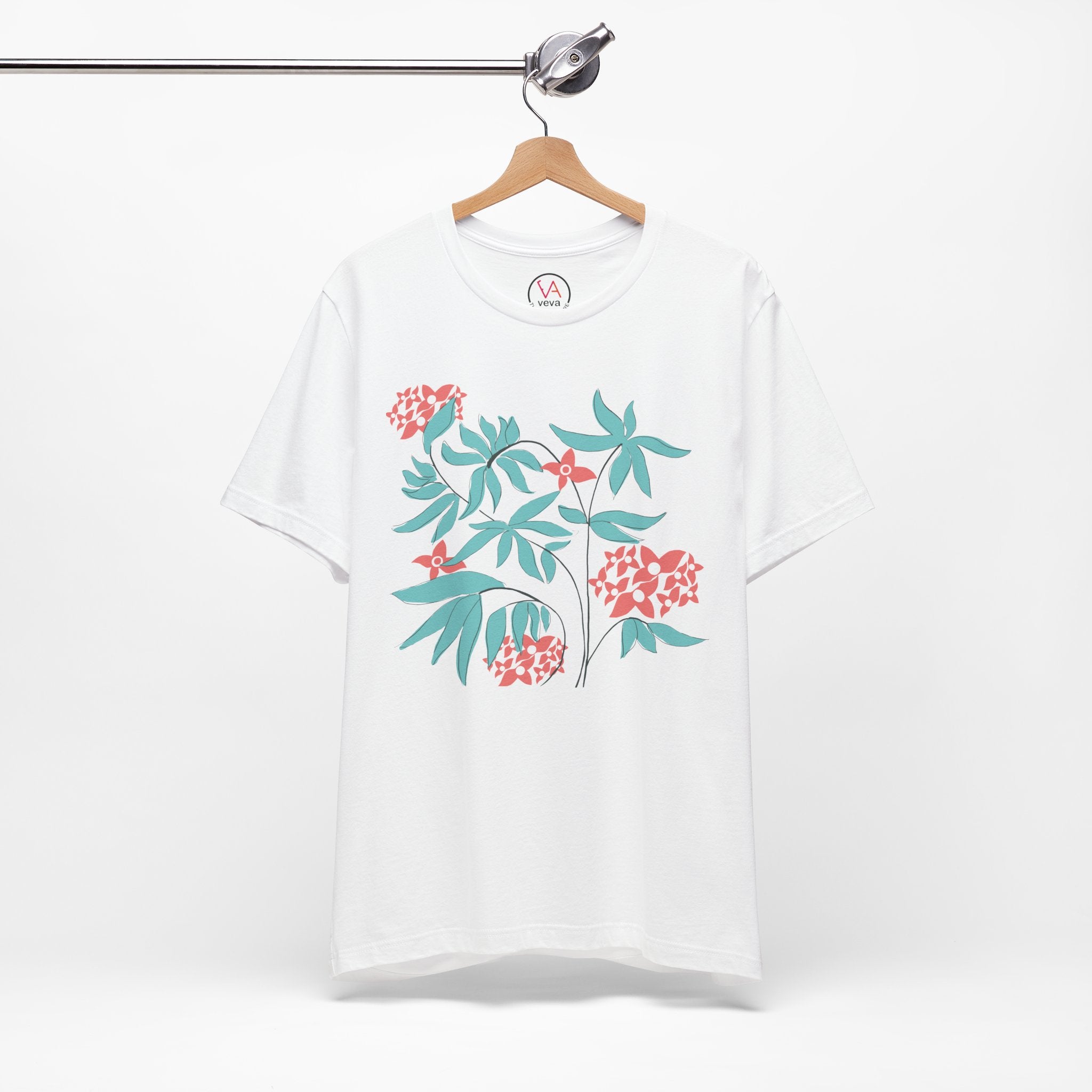 Floral Graphic Unisex Cotton T-Shirt