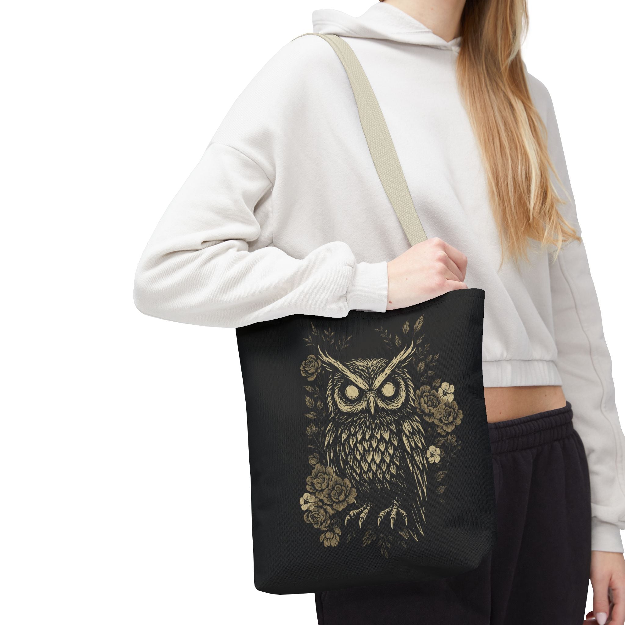 Owl Printed Halloween Tote Bag
