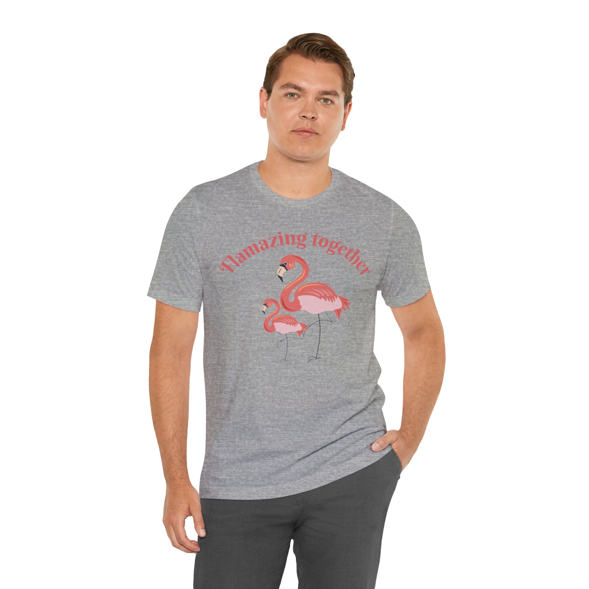 Flamingo Printed Unisex 100% Cotton T-Shirt