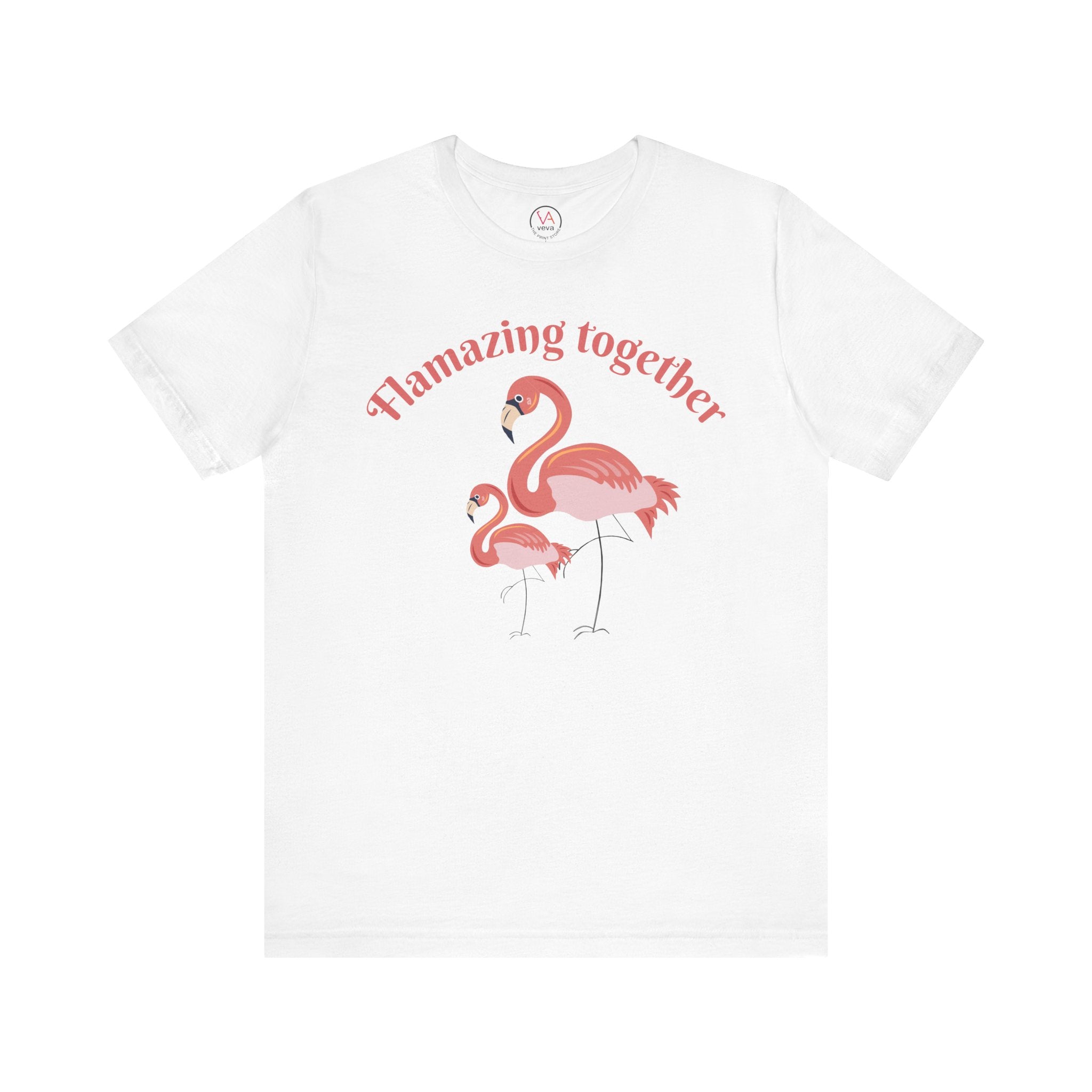 Flamingo Printed Unisex 100% Cotton T-Shirt
