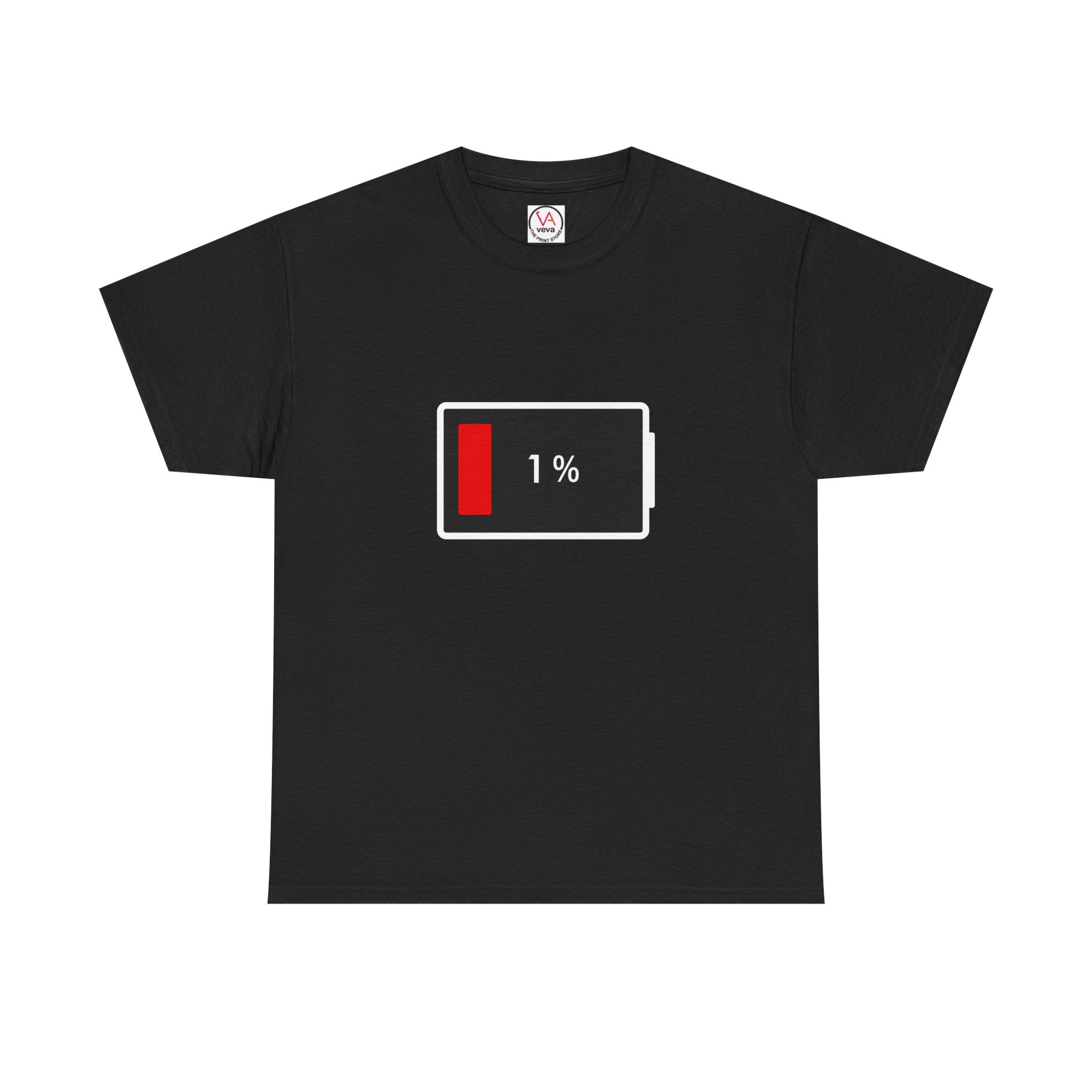 Low Battery Icon Unisex Cotton T-Shirt
