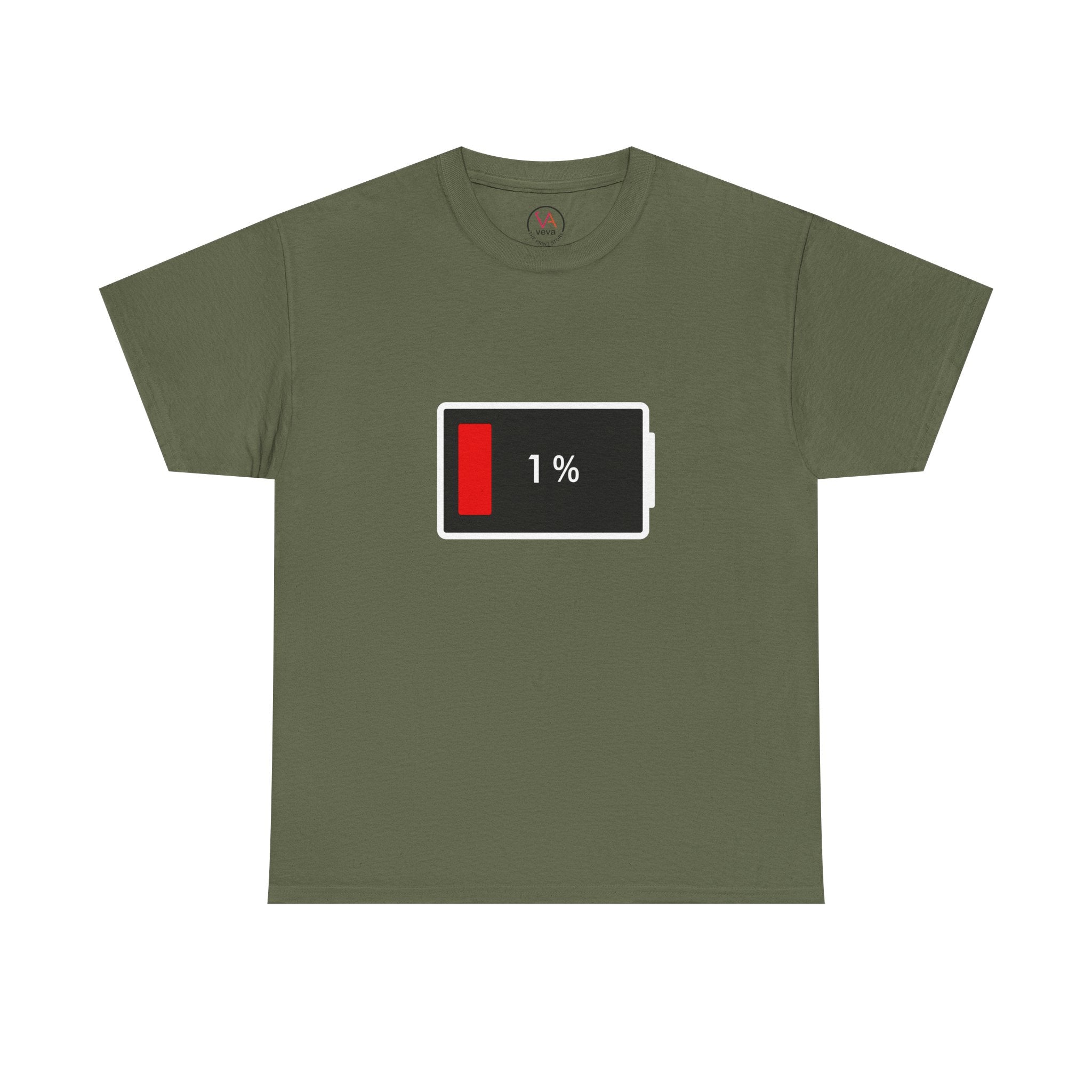 Low Battery Icon Unisex Cotton T-Shirt