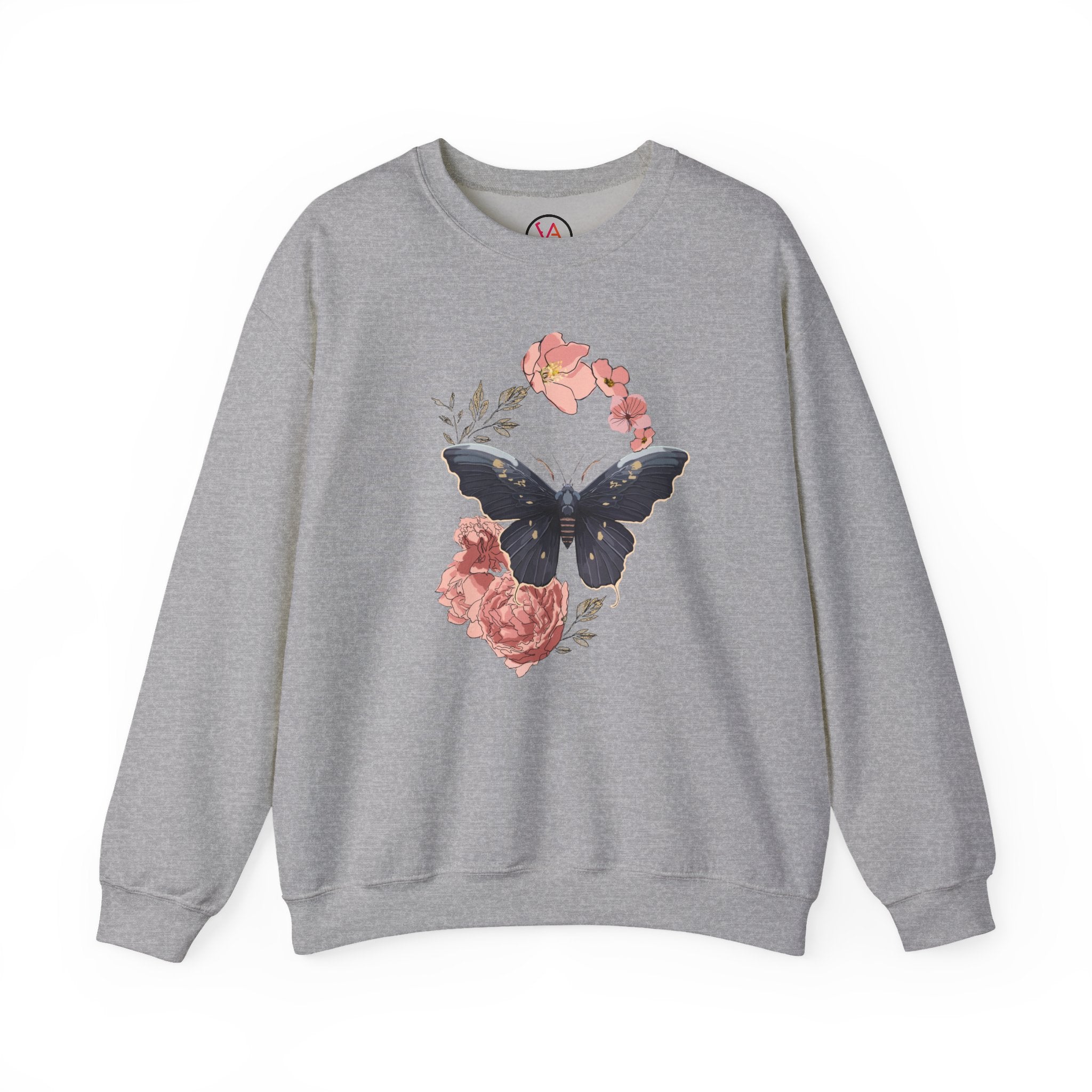 Cozy Unisex  Butterfly Floral Sweatshirt