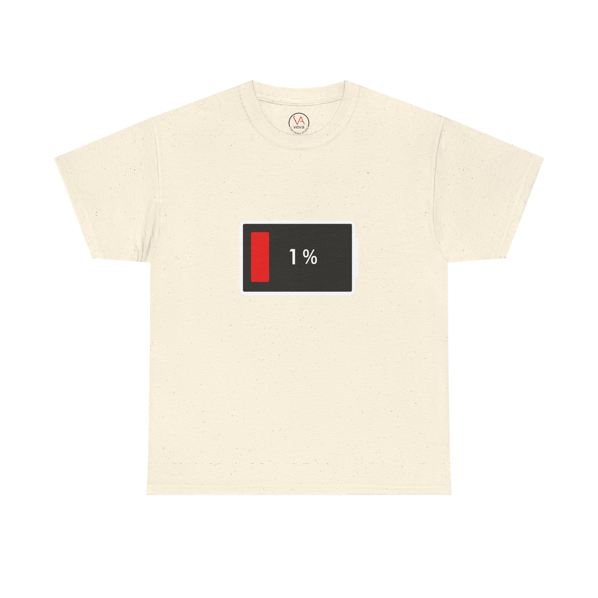 Low Battery Icon Unisex Cotton T-Shirt