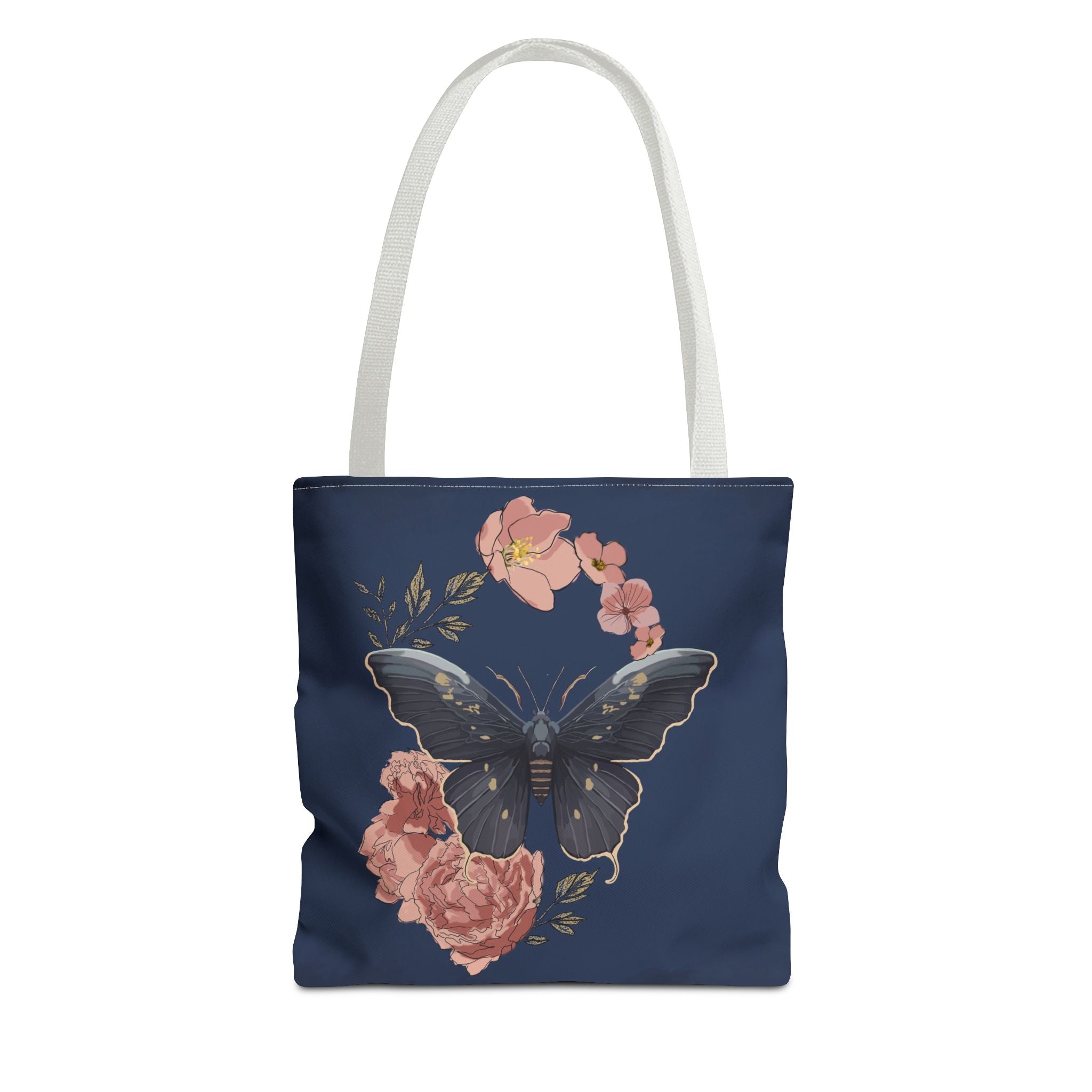 Floral Butterfly Tote Bag