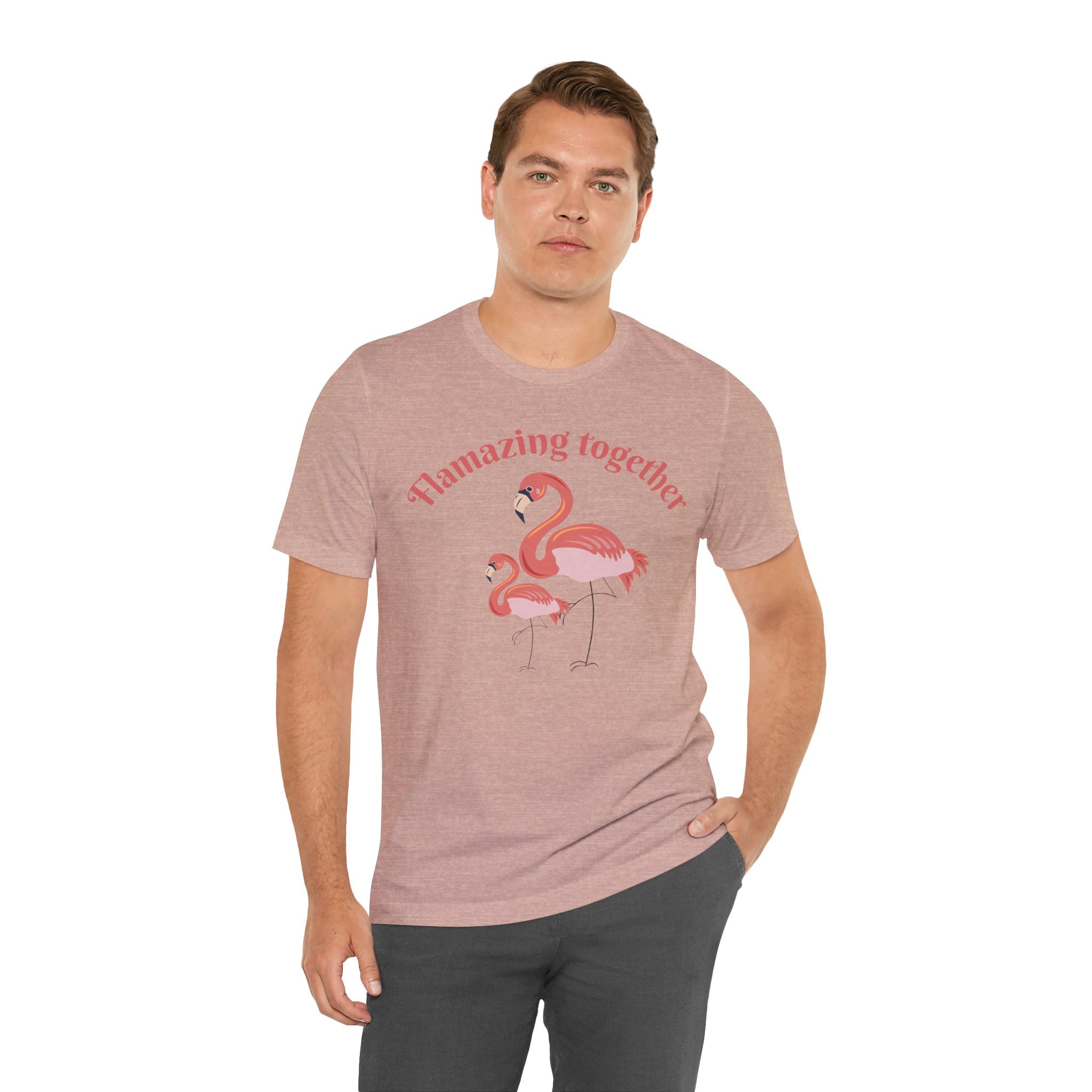 Flamingo Printed Unisex 100% Cotton T-Shirt