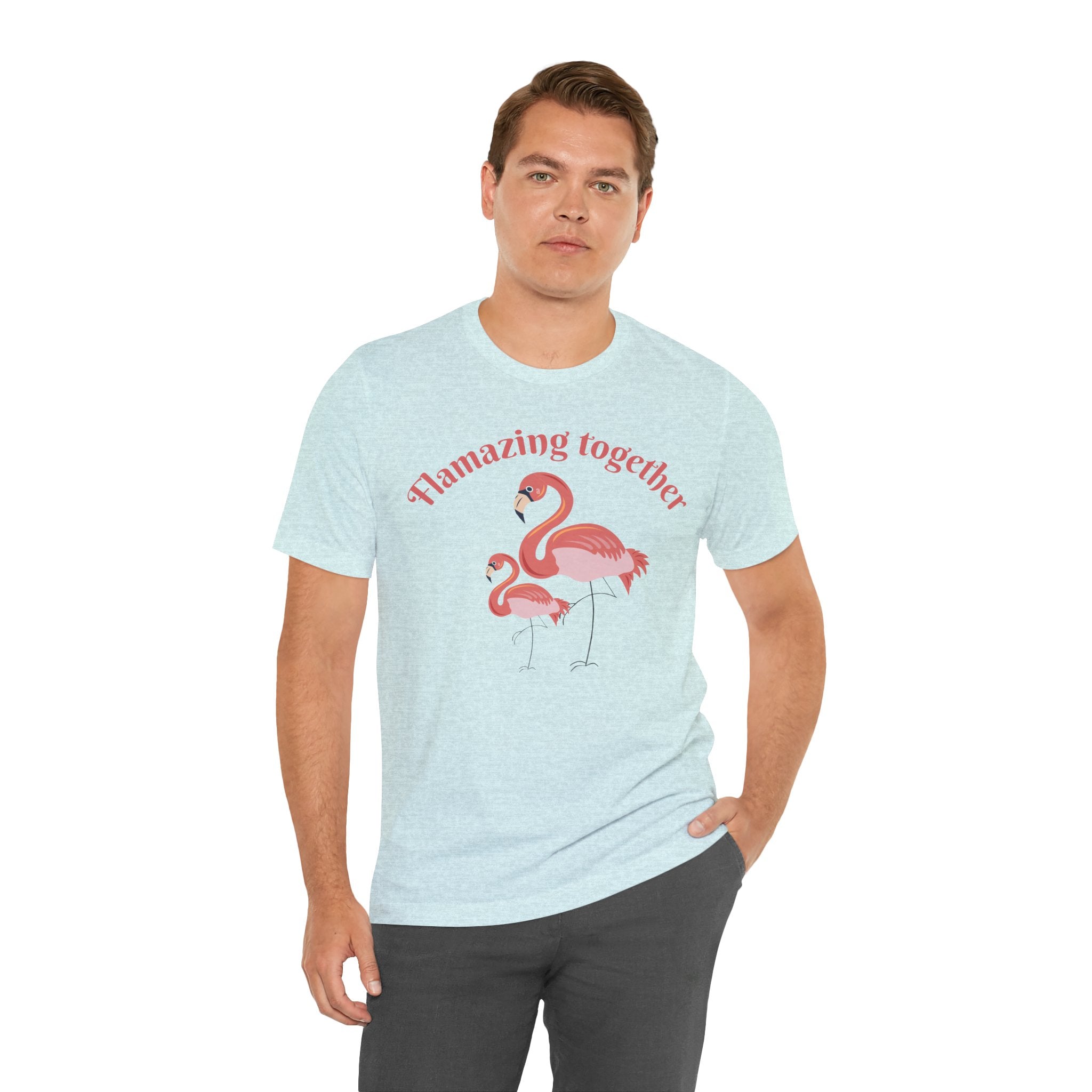 Flamingo Printed Unisex 100% Cotton T-Shirt