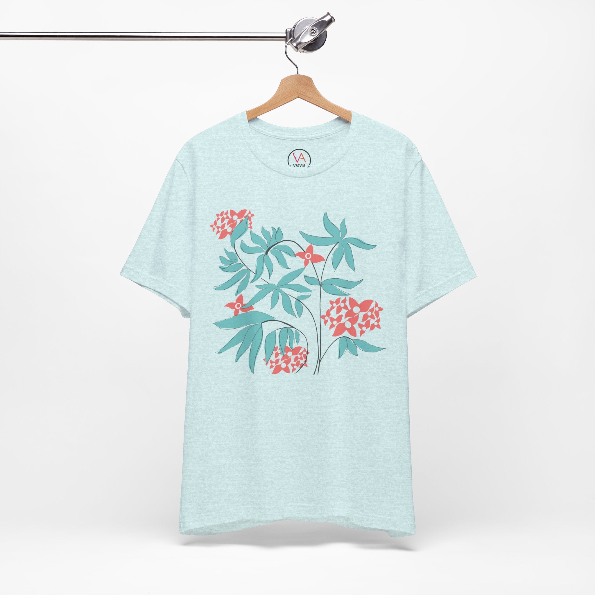 Floral Graphic Unisex Cotton T-Shirt