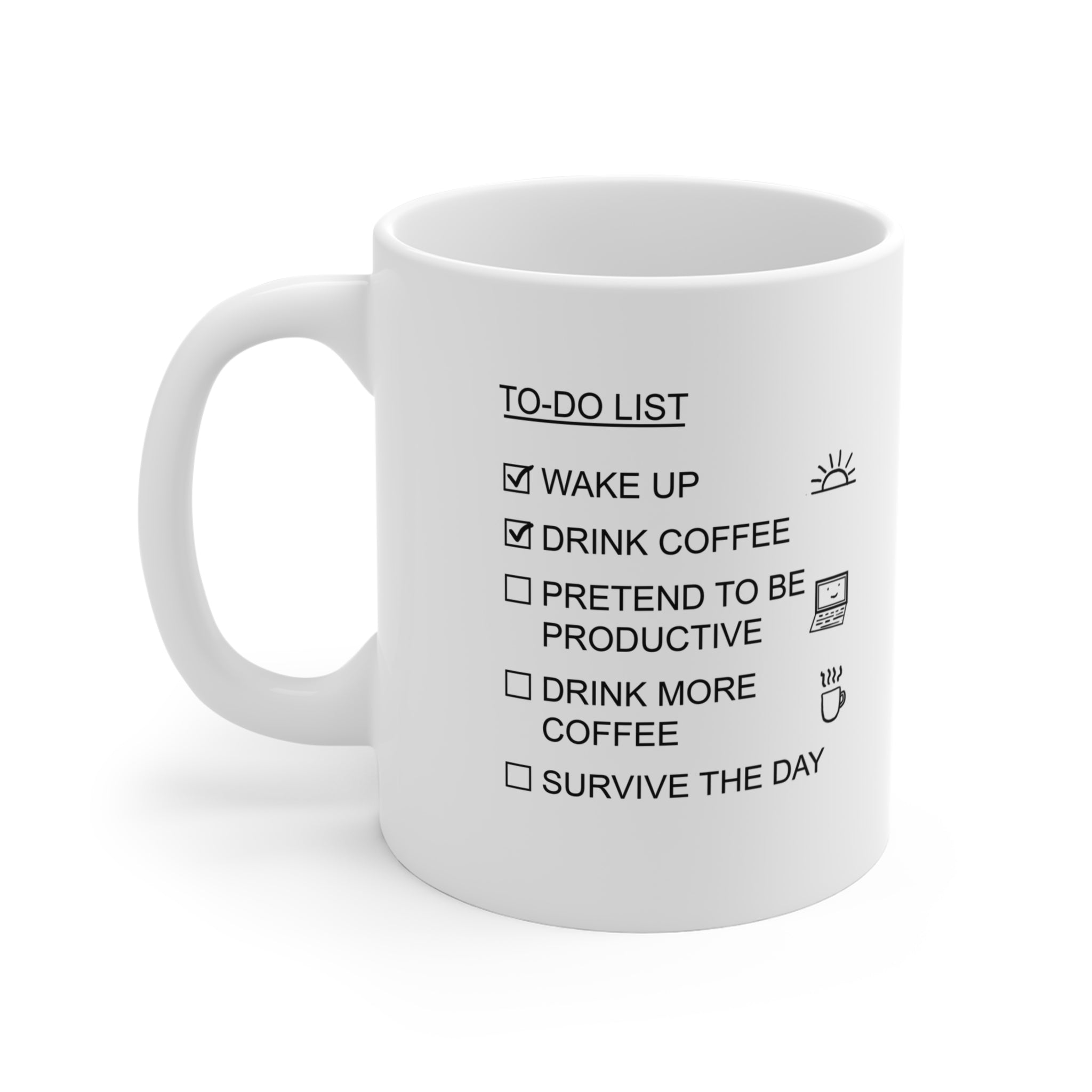 Coffee Lover's To-Do List Mug