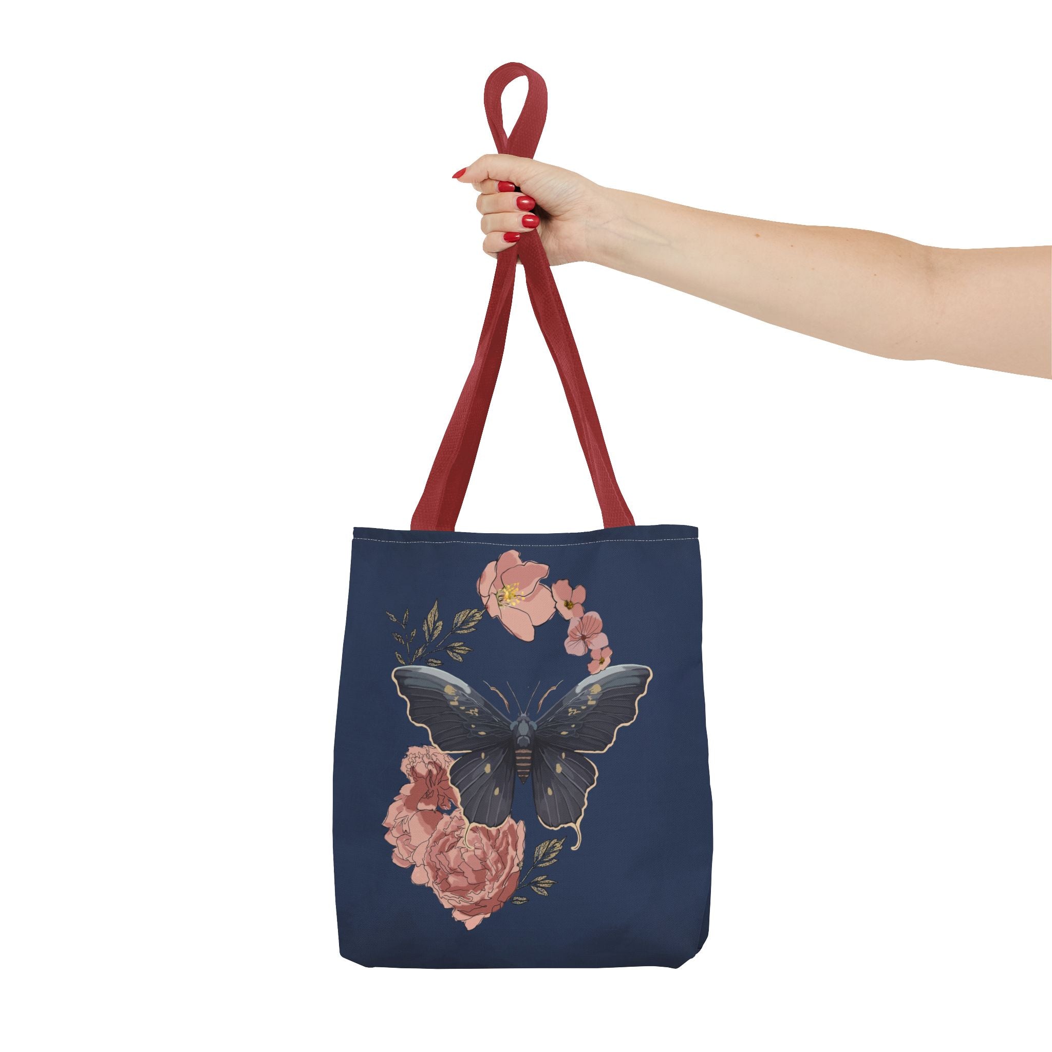 Floral Butterfly Tote Bag