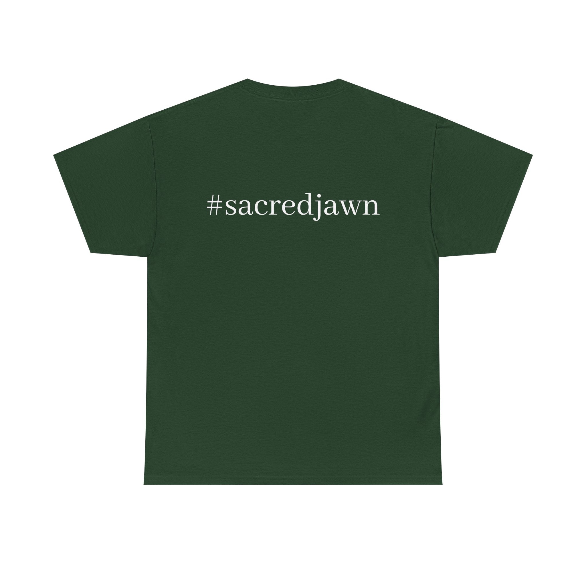 Sacred Salon & Spa - Forest Green - RoundNeck - Design1
