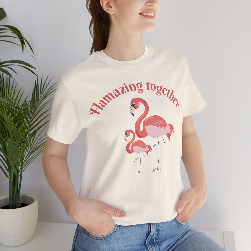 Flamingo Printed Unisex 100% Cotton T-Shirt