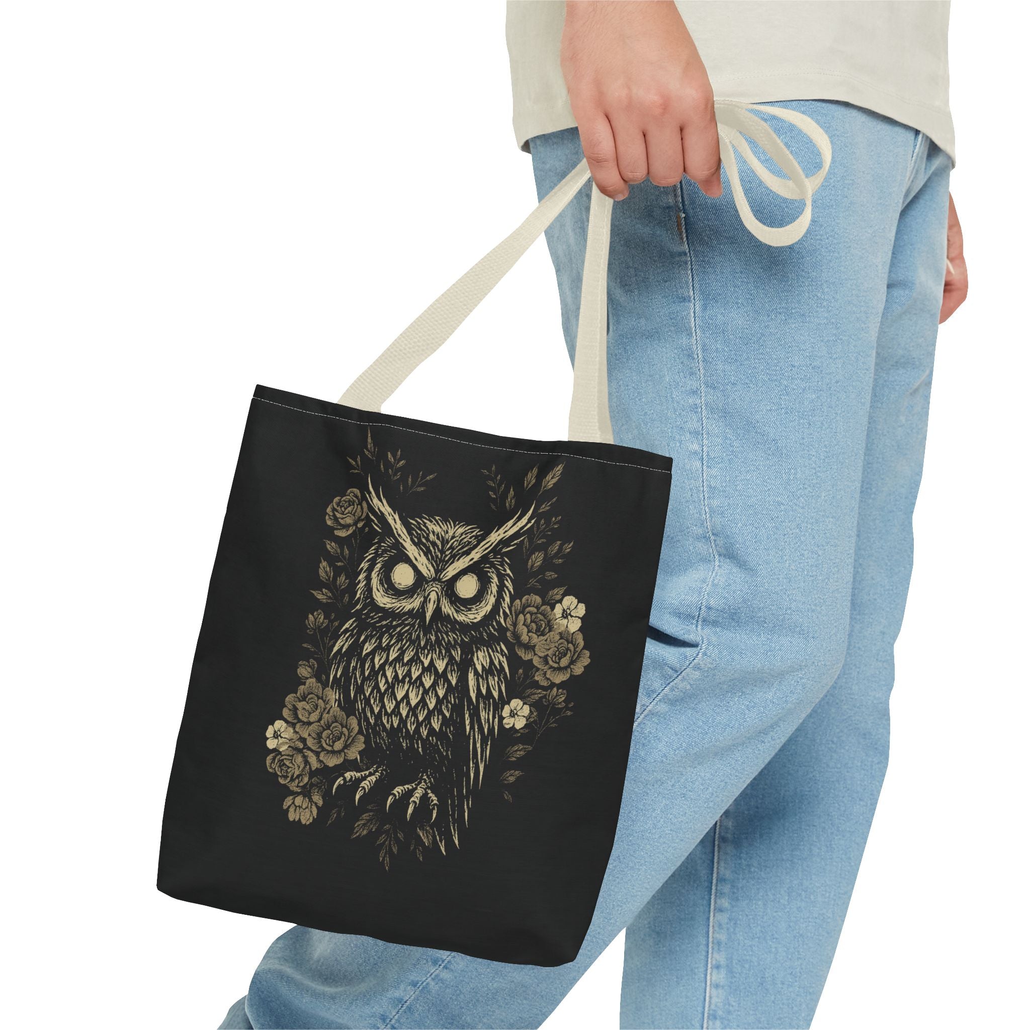 Owl Printed Halloween Tote Bag