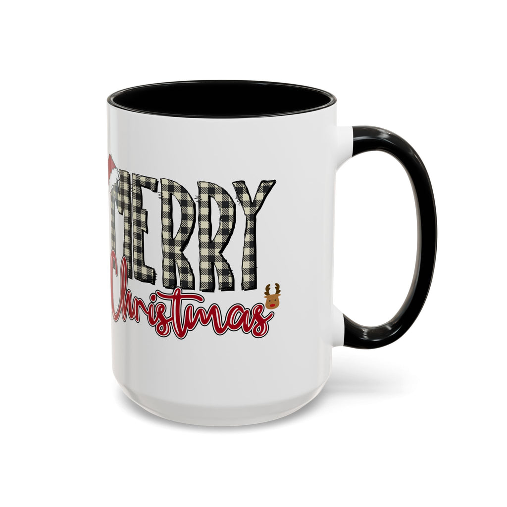 Merry Christmas Plaid Accent Coffee Mug (11/15oz)