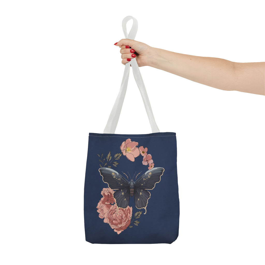 Floral Butterfly Tote Bag