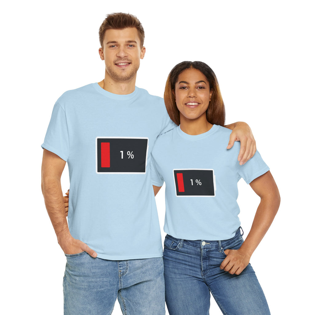 Low Battery Icon Unisex Cotton T-Shirt