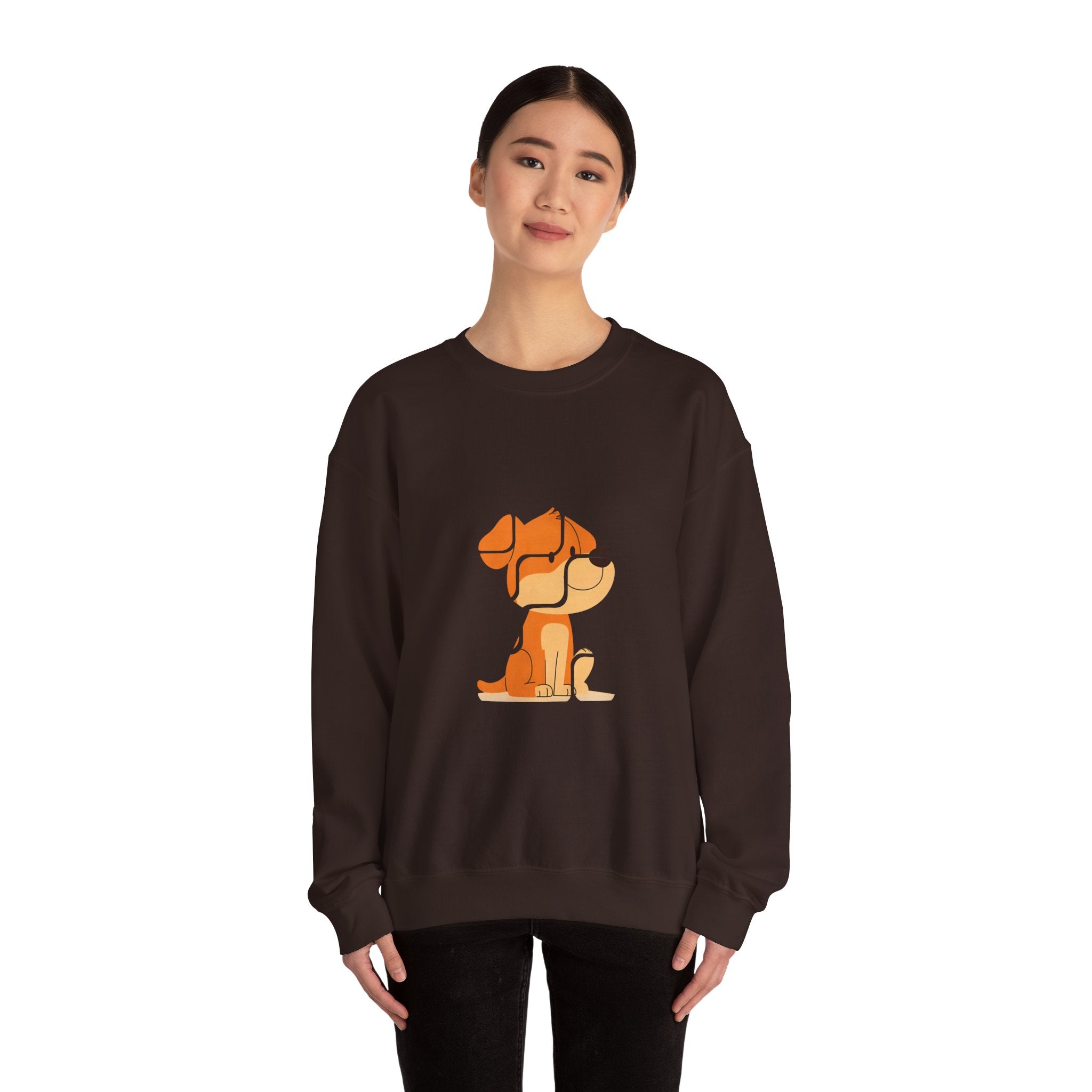 Cute Retro Dog Crewneck Unisex Sweatshirt