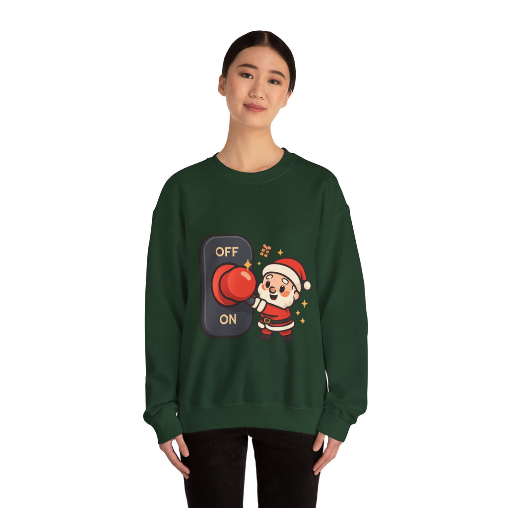 Santa’s Magic Button Holiday Sweatshirt