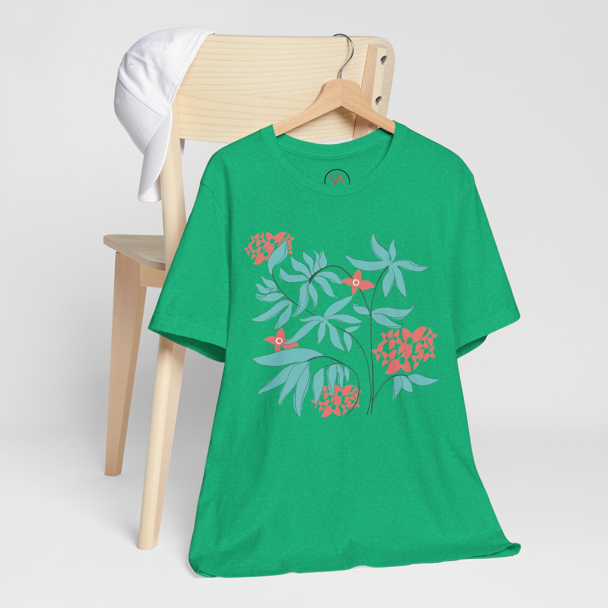 Floral Graphic Unisex Cotton T-Shirt