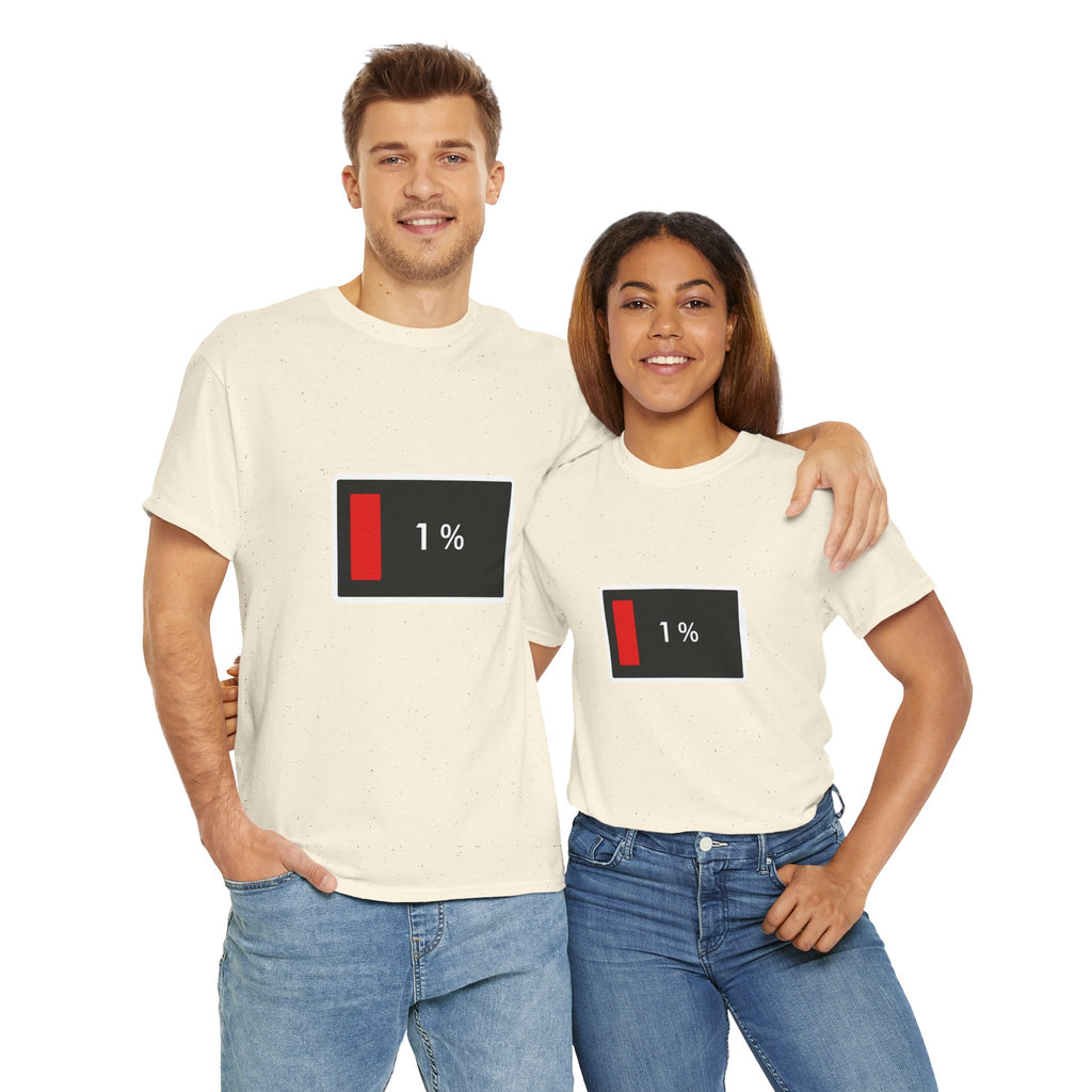 Low Battery Icon Unisex Cotton T-Shirt