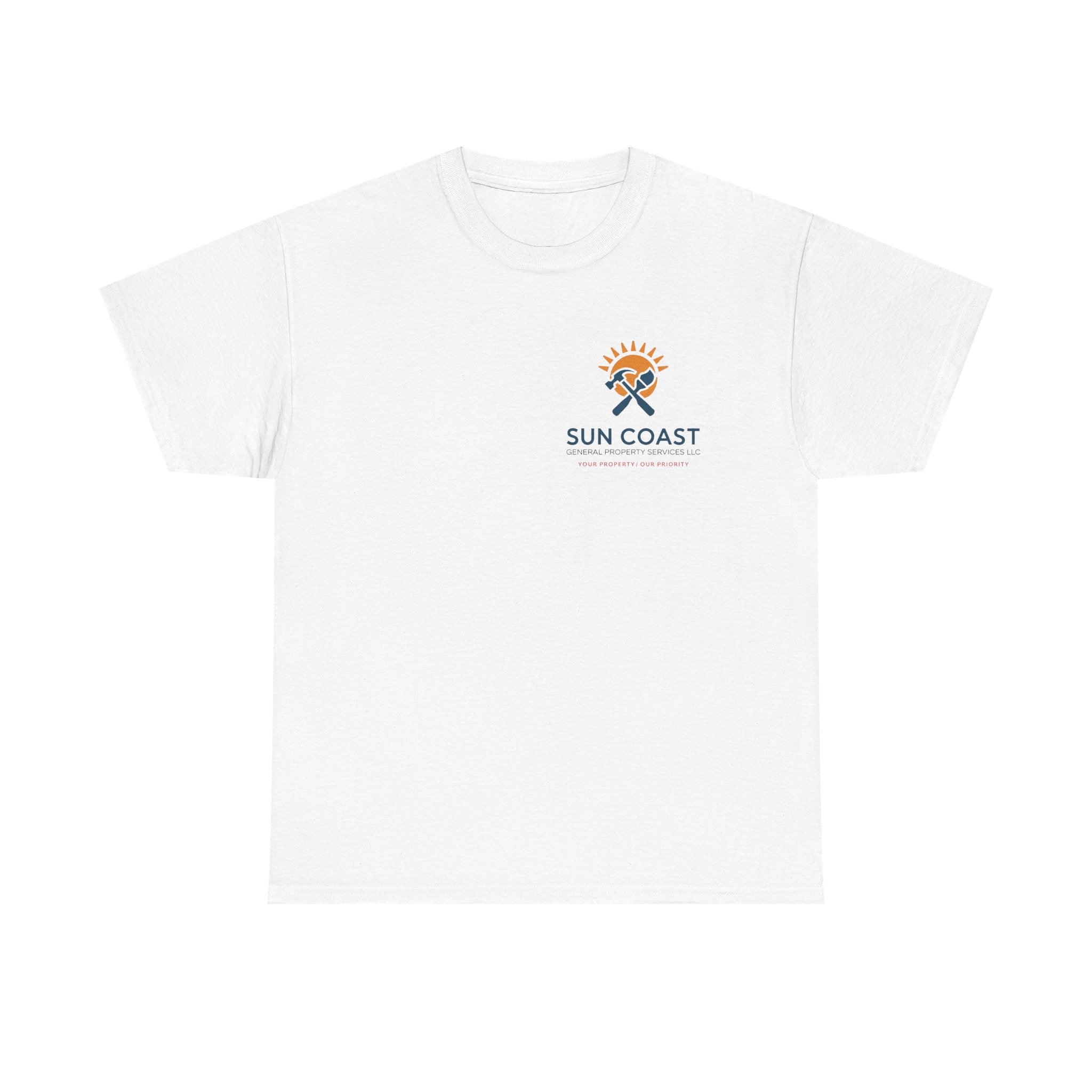 Sun Coast Property Services Logo Tee — Front Approved Design