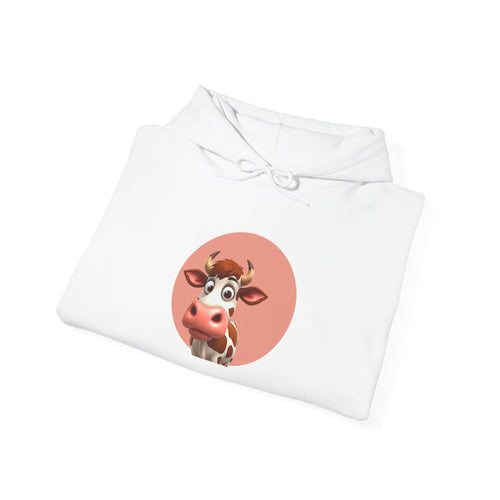 Adorable Cute Animated Cow Unisex Hoodie