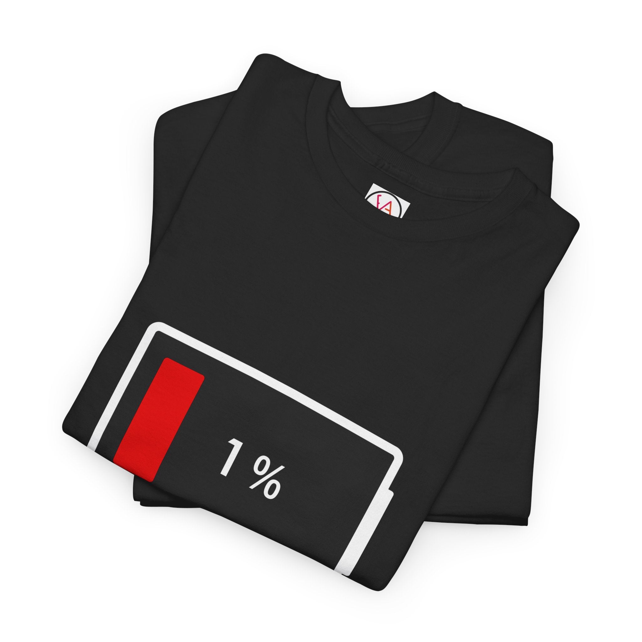 Low Battery Icon Unisex Cotton T-Shirt