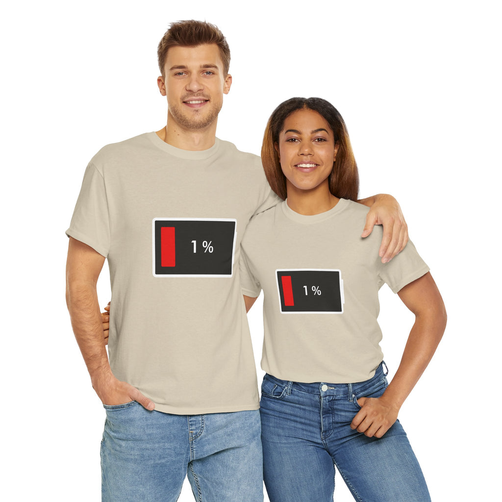 Low Battery Icon Unisex Cotton T-Shirt