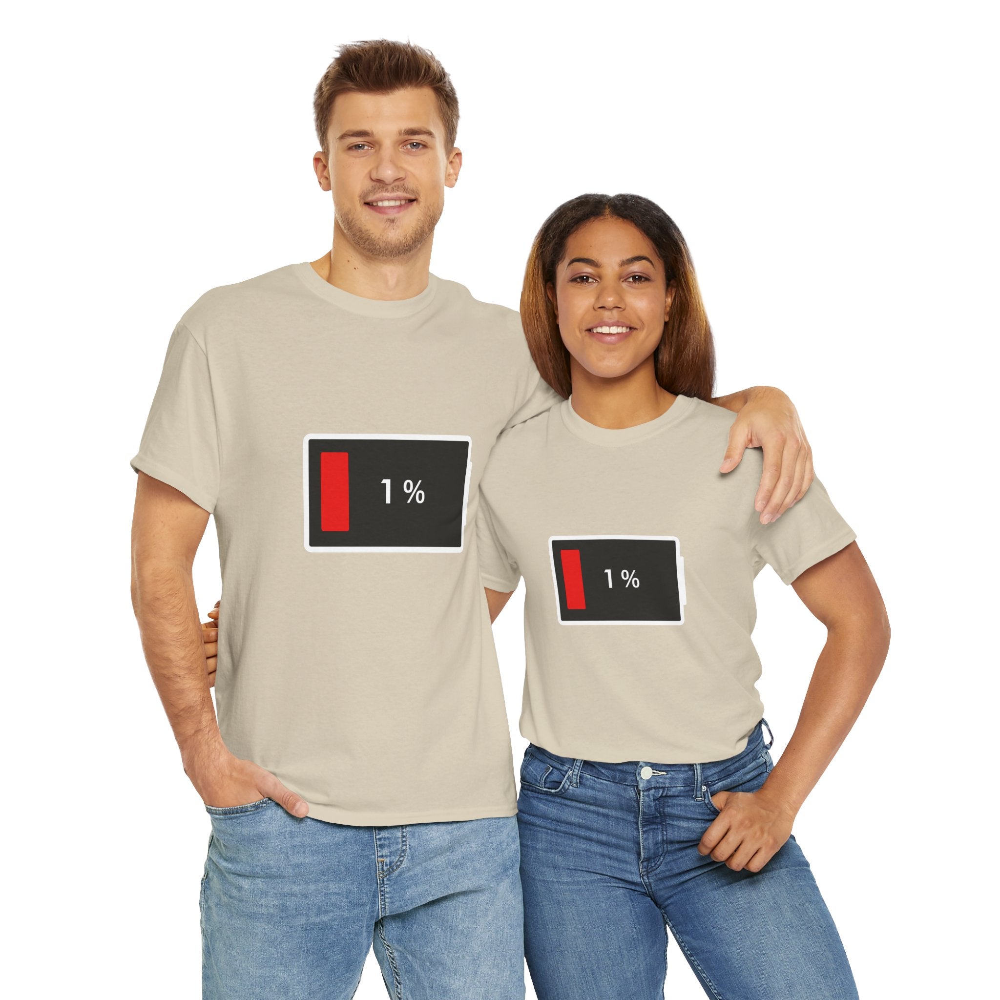 Low Battery Icon Unisex Cotton T-Shirt
