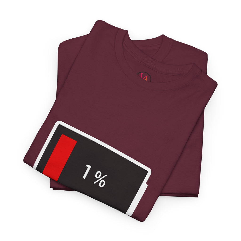 Low Battery Icon Unisex Cotton T-Shirt