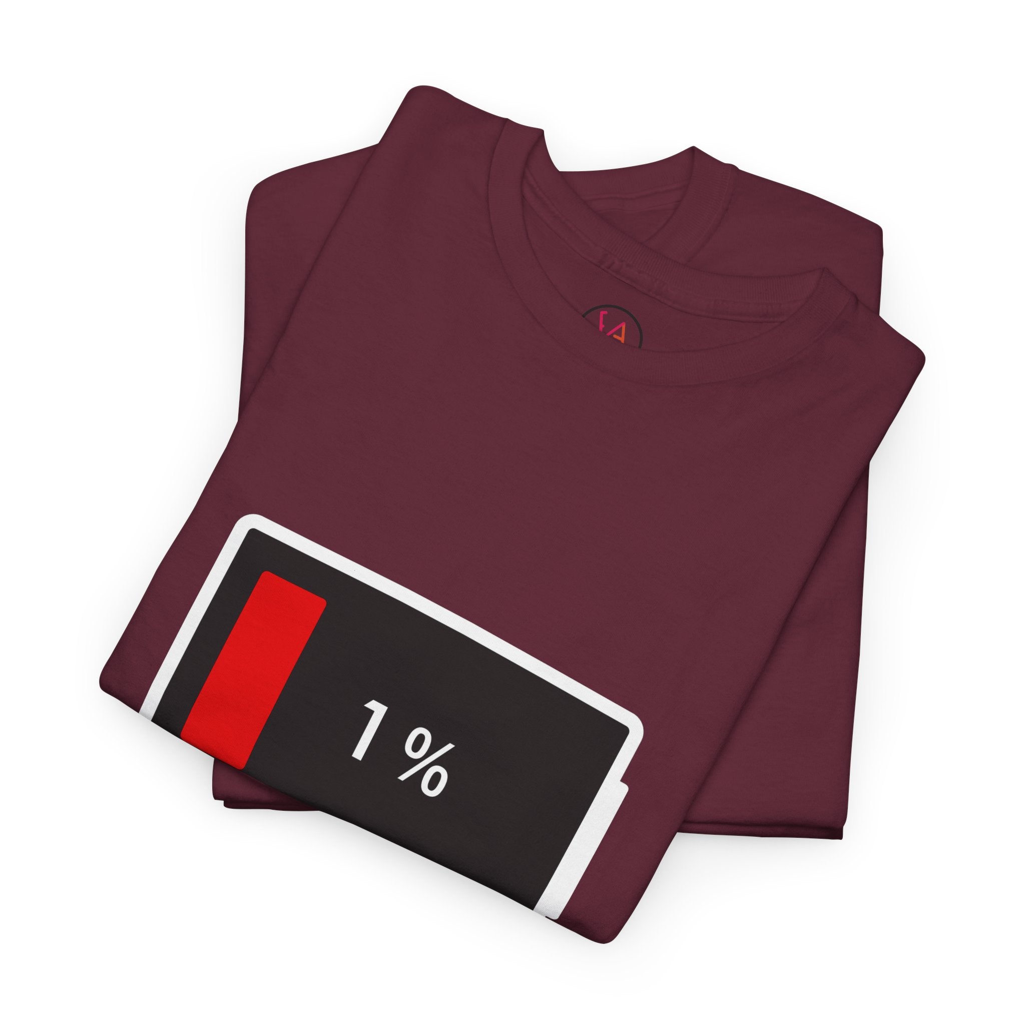 Low Battery Icon Unisex Cotton T-Shirt
