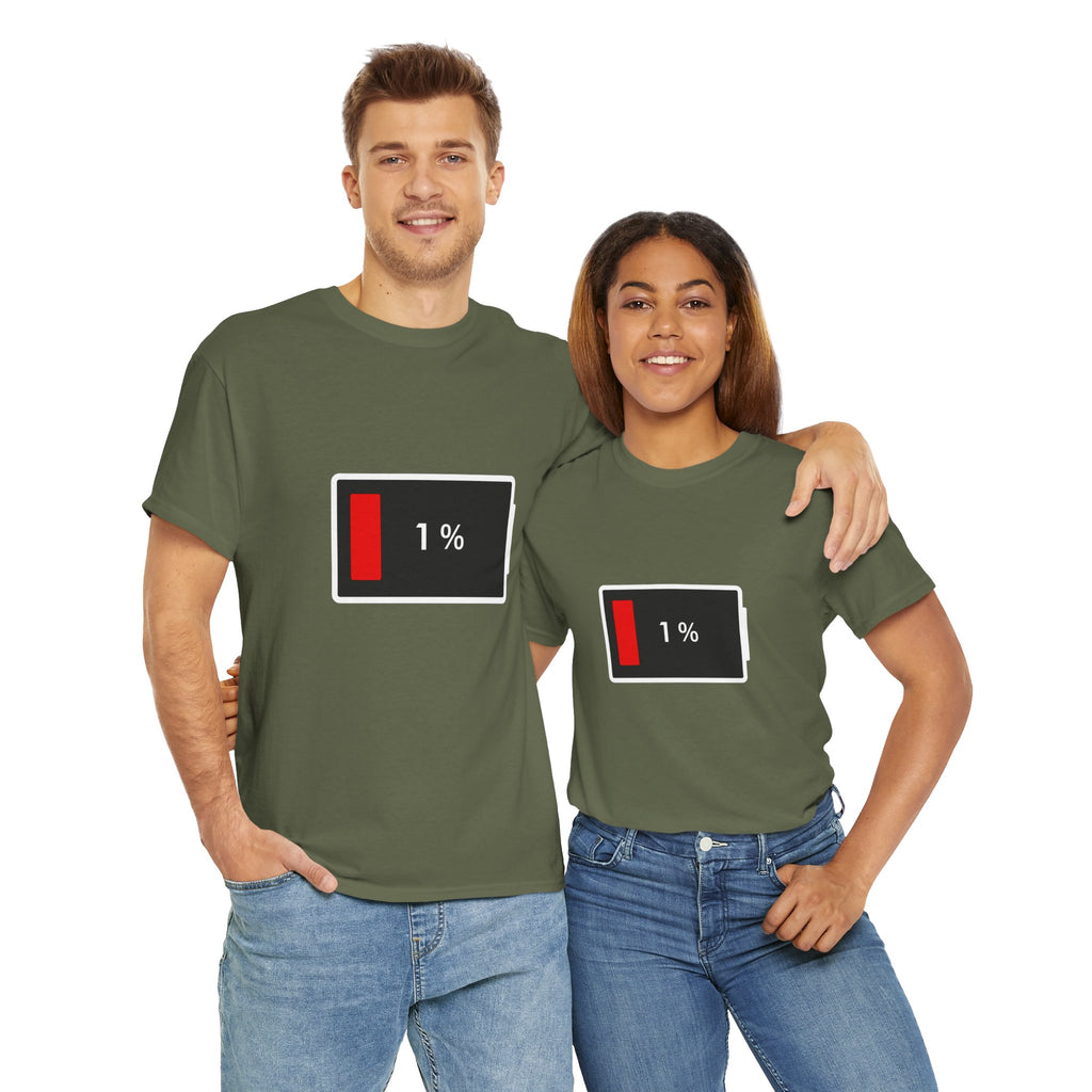 Low Battery Icon Unisex Cotton T-Shirt