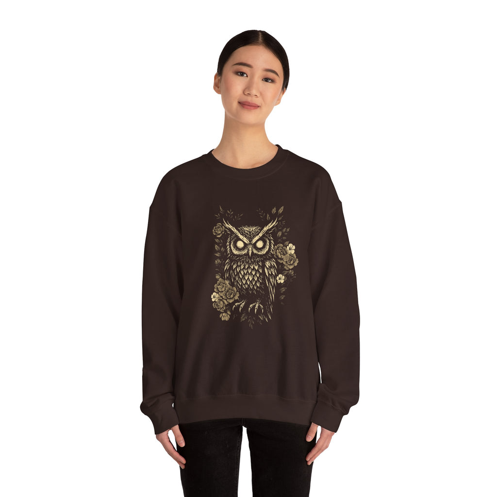 Cozy Unisex Owl Pullover Sweatshirt