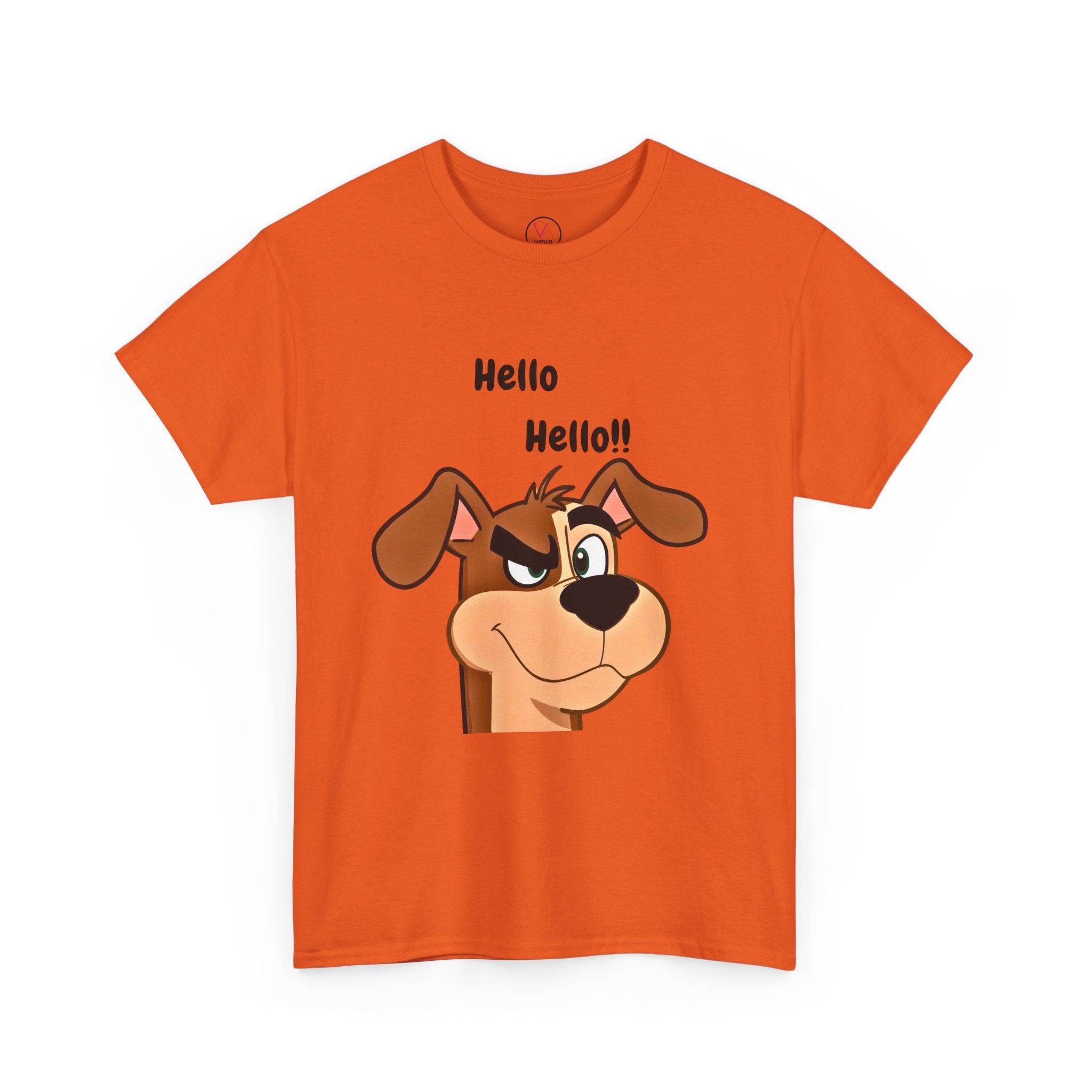 Hello Hello! Smirking Dog Unisex T-Shirt