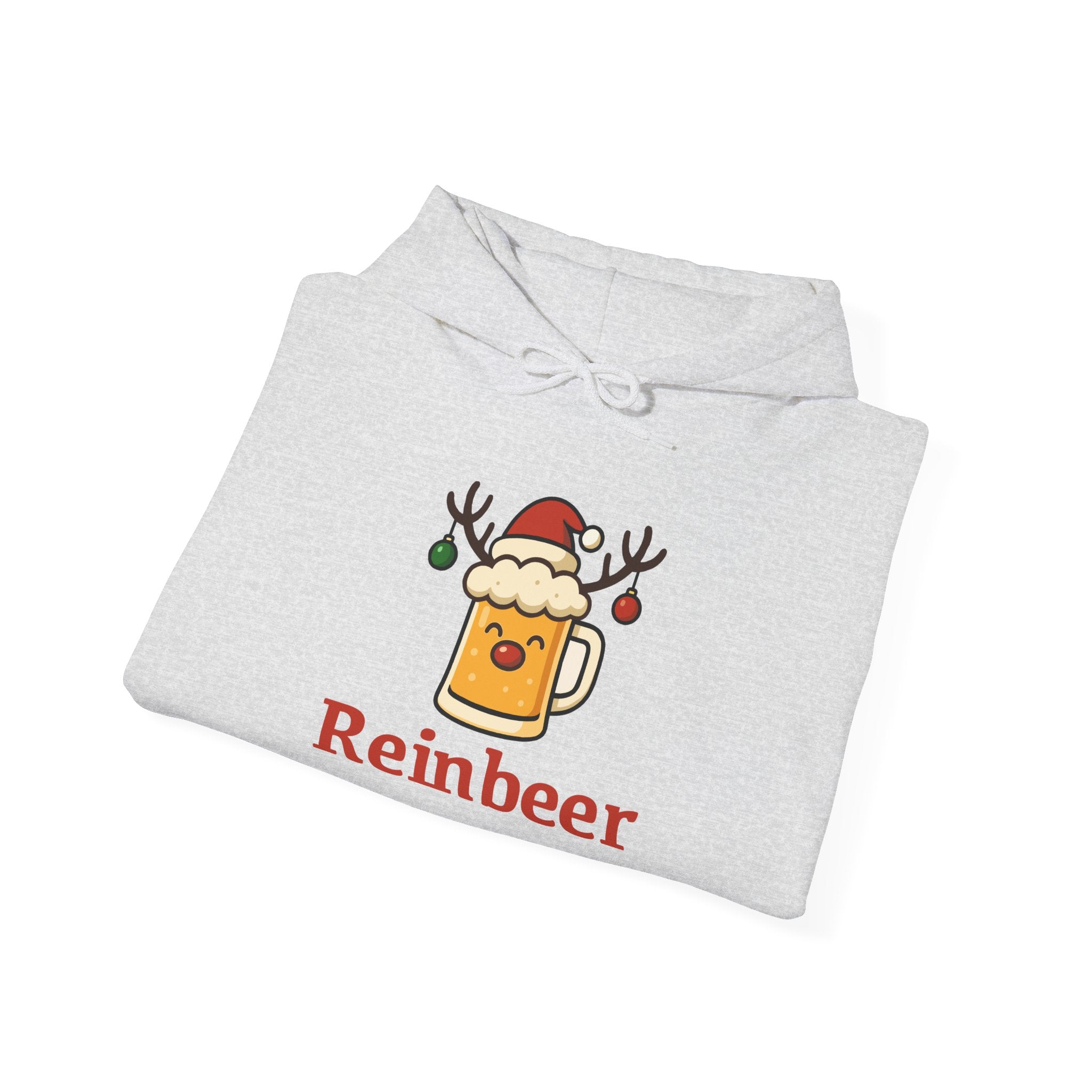 Cozy Christmas 'Reinbeer Mug' Hoodie — Holiday Reindeer Beer Sweatshirt