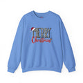 Merry Christmas Plaid Crewneck Sweatshirt – Classic Holiday Design