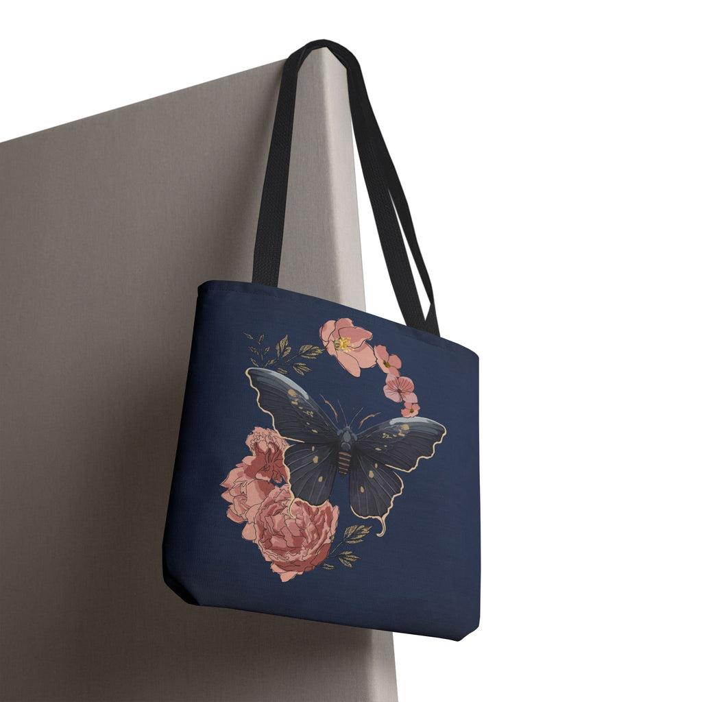 Floral Butterfly Tote Bag
