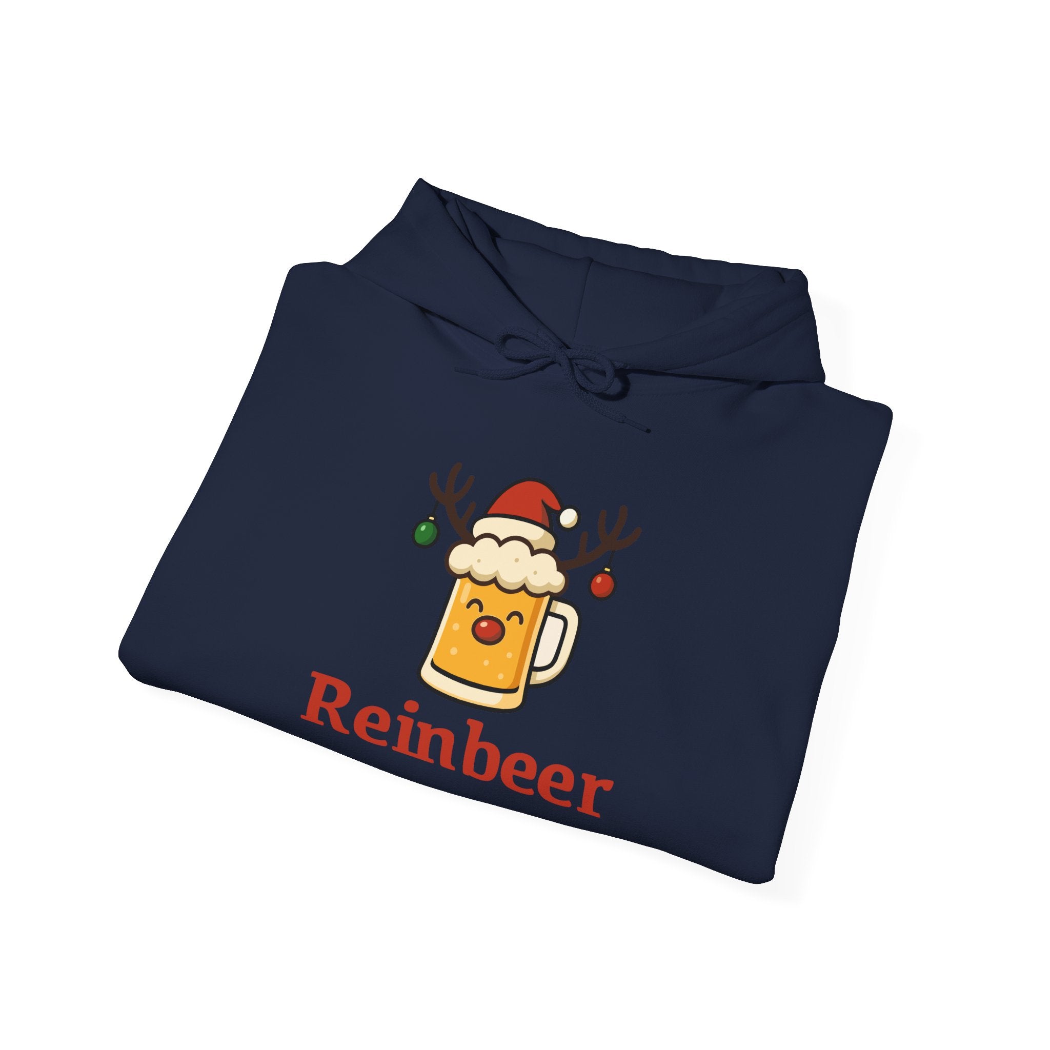 Cozy Christmas 'Reinbeer Mug' Hoodie — Holiday Reindeer Beer Sweatshirt