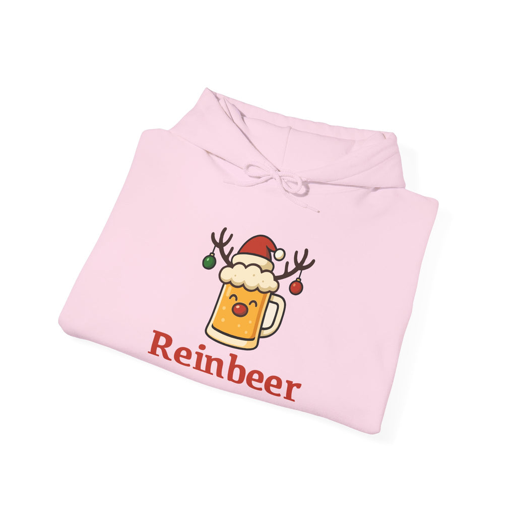 Cozy Christmas 'Reinbeer Mug' Hoodie — Holiday Reindeer Beer Sweatshirt