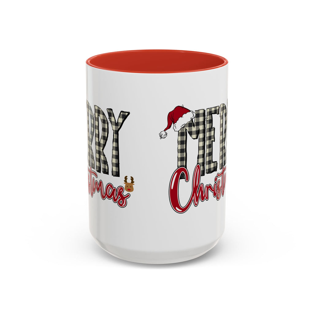 Merry Christmas Plaid Accent Coffee Mug (11/15oz)