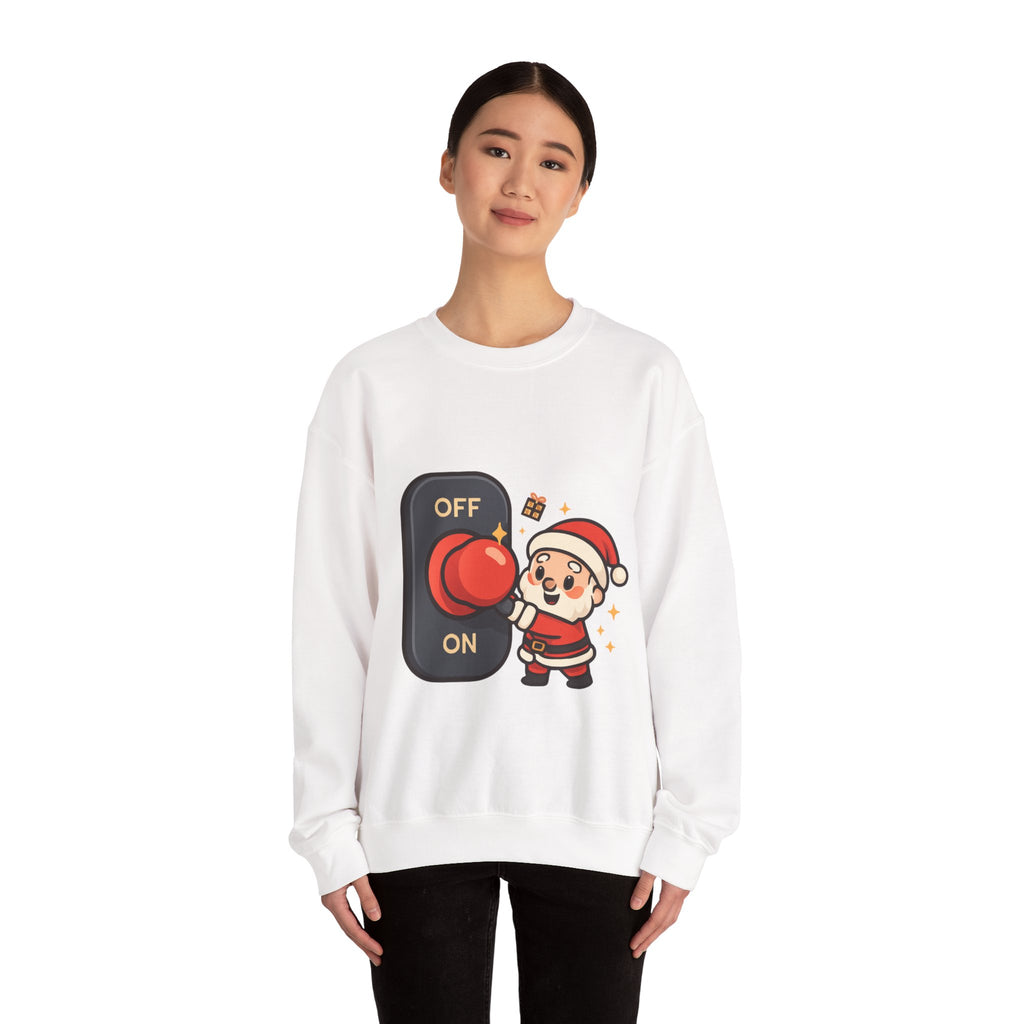 Santa’s Magic Button Holiday Sweatshirt