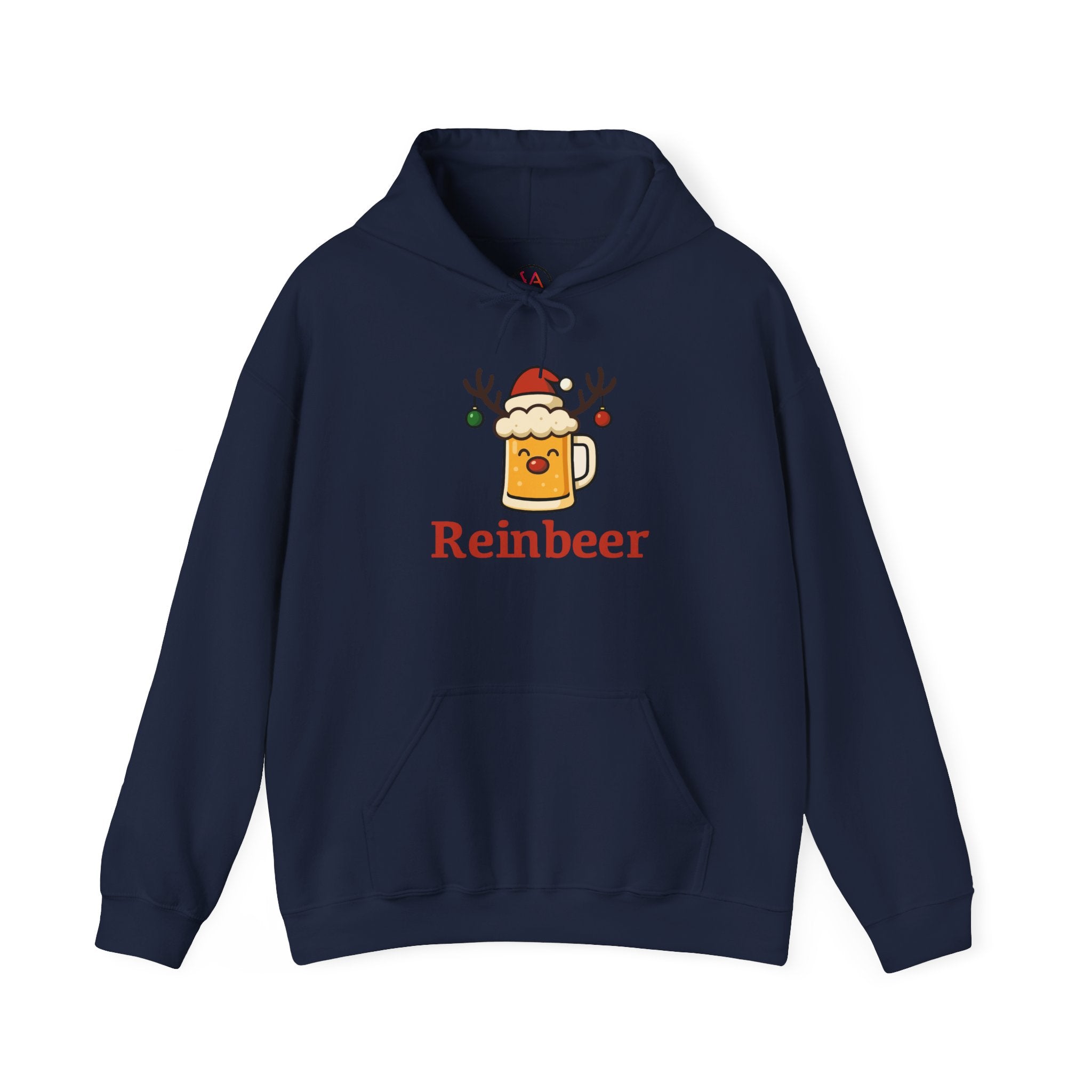 Cozy Christmas 'Reinbeer Mug' Hoodie — Holiday Reindeer Beer Sweatshirt