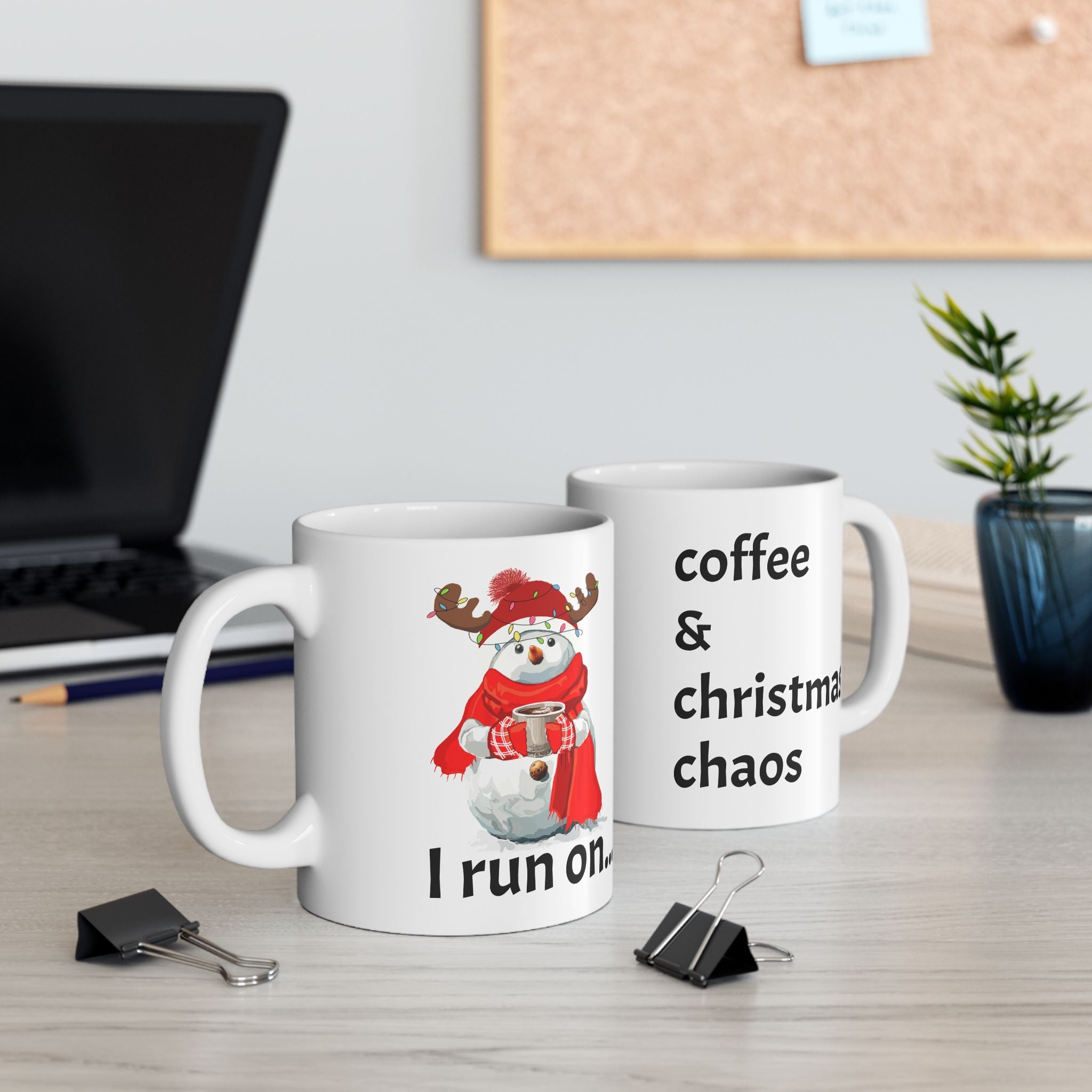 I Run on Coffee & Christmas Chaos - Mug